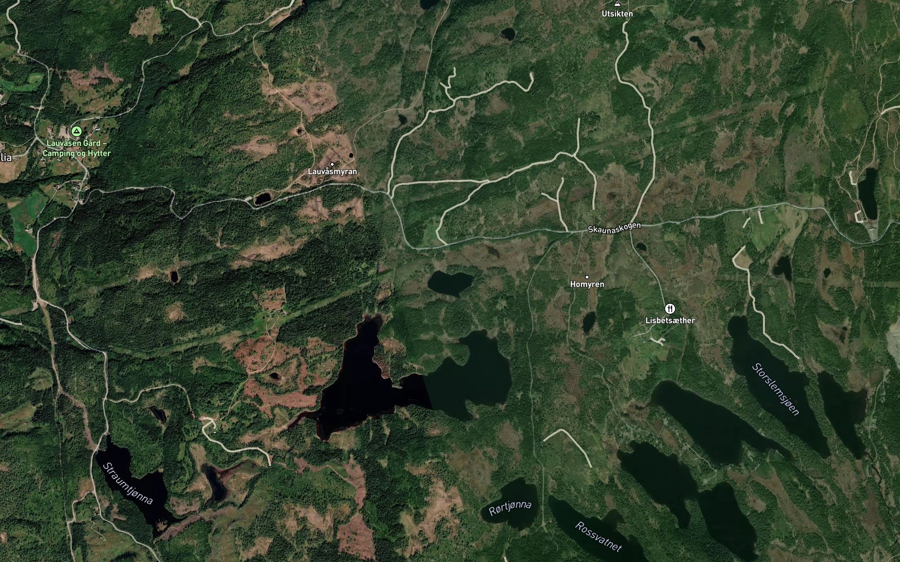 Satellite map of the Skitjorna