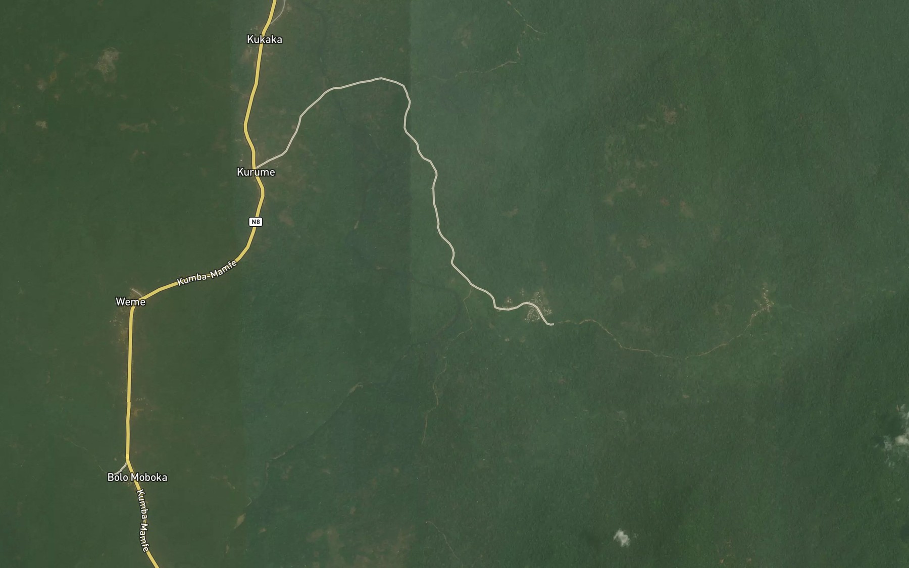 Satellite map of the Makumane