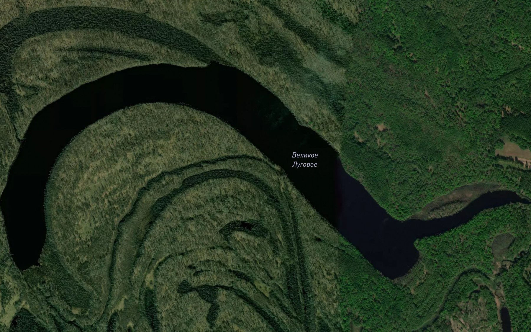 Satellite map of the Ozero Velikoye