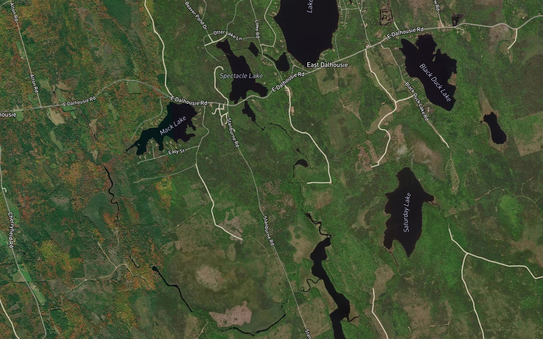 Satellite map of the Moosehorn Eddy