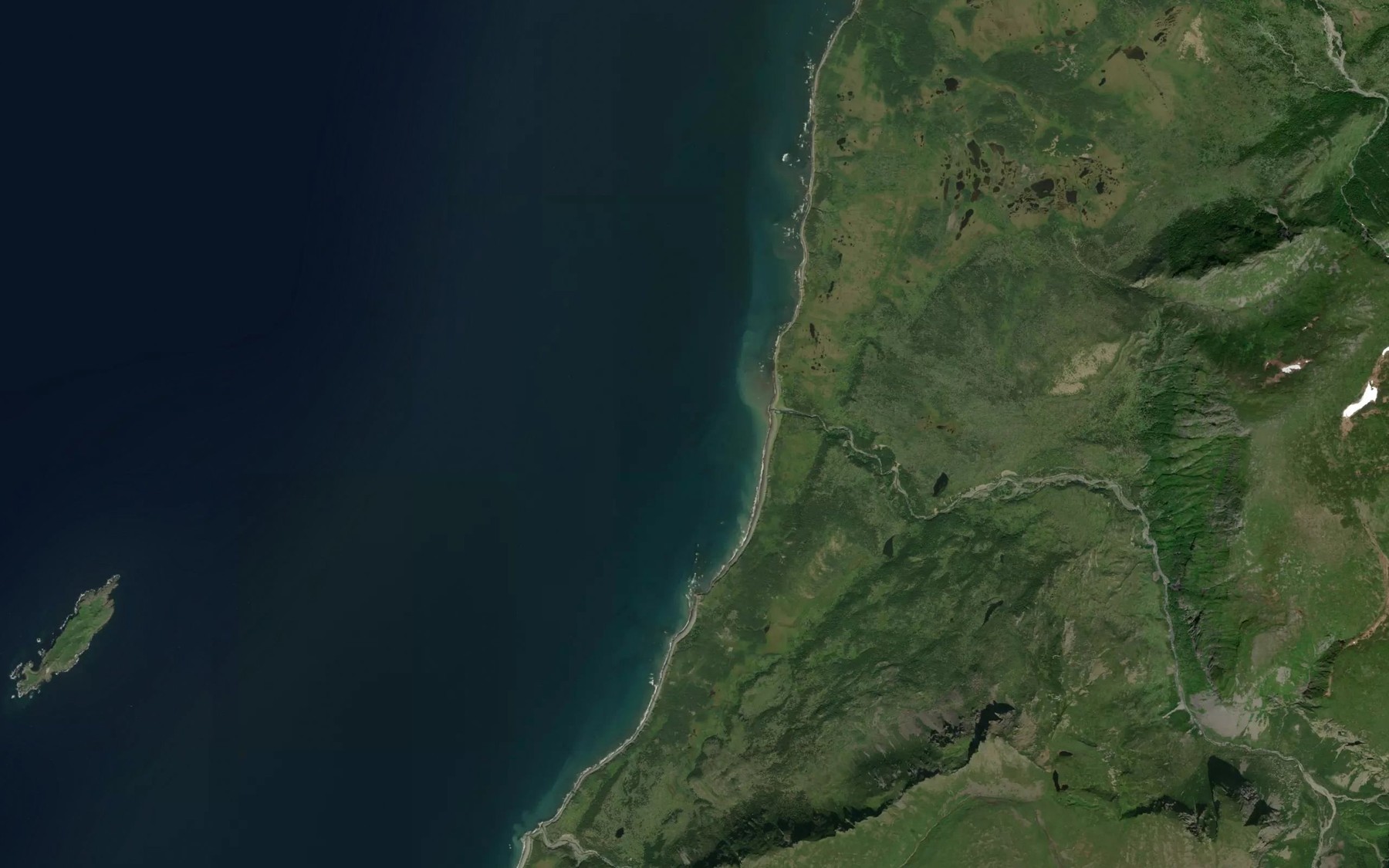 Satellite map of the Molly Ann Cove
