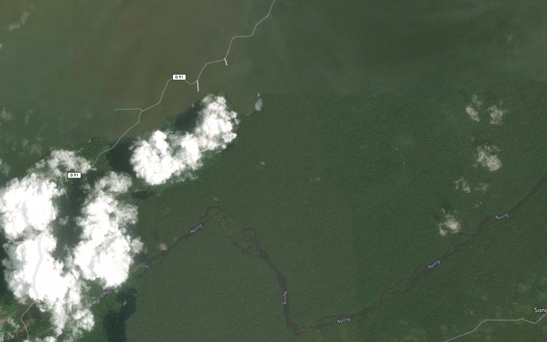 Satellite map of the Malombe