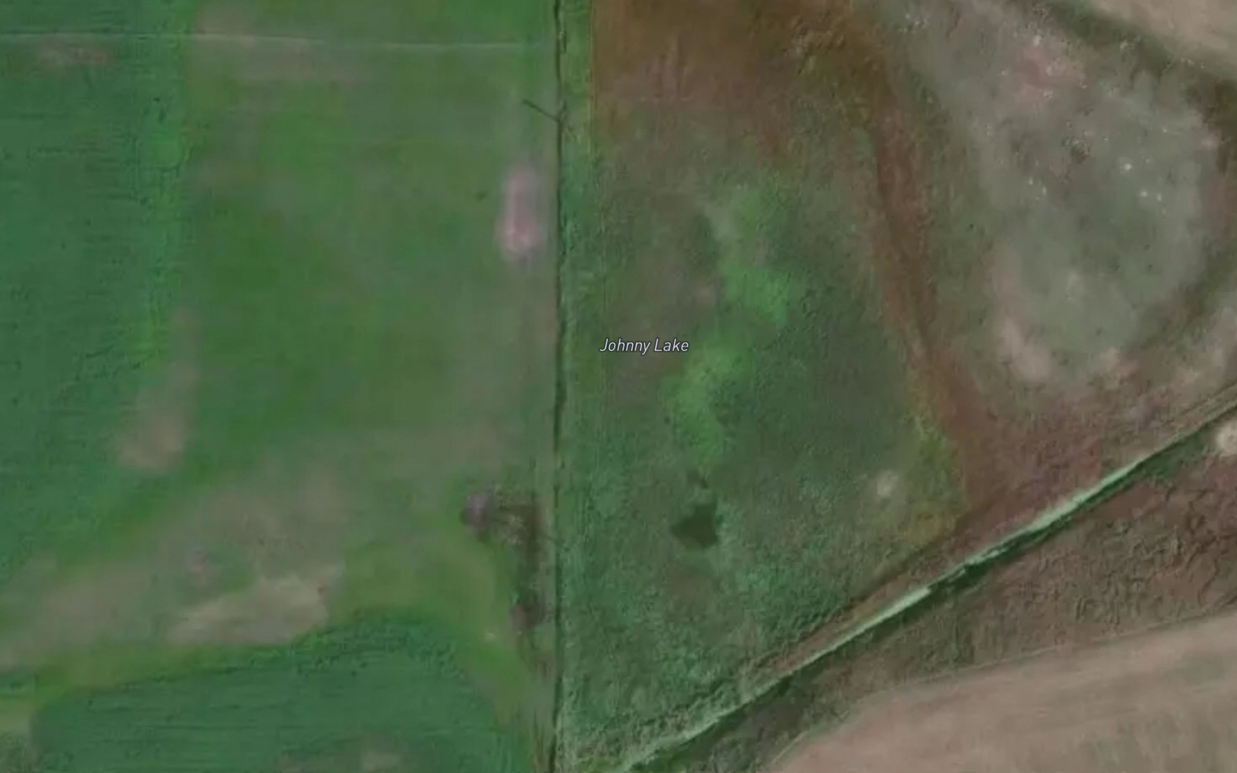 Satellite map of the Johnny Lake
