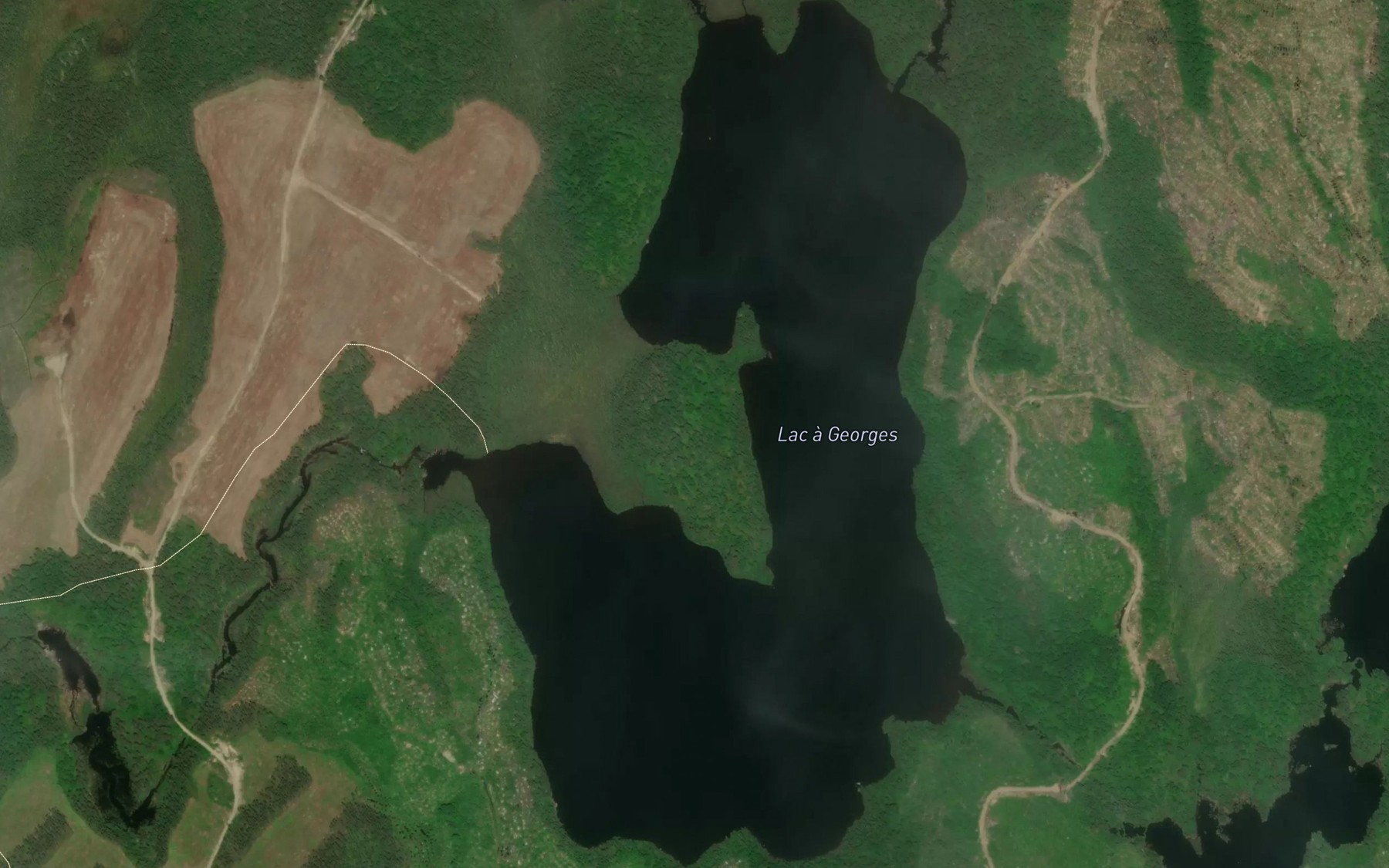 Satellite map of the Lac a Georges