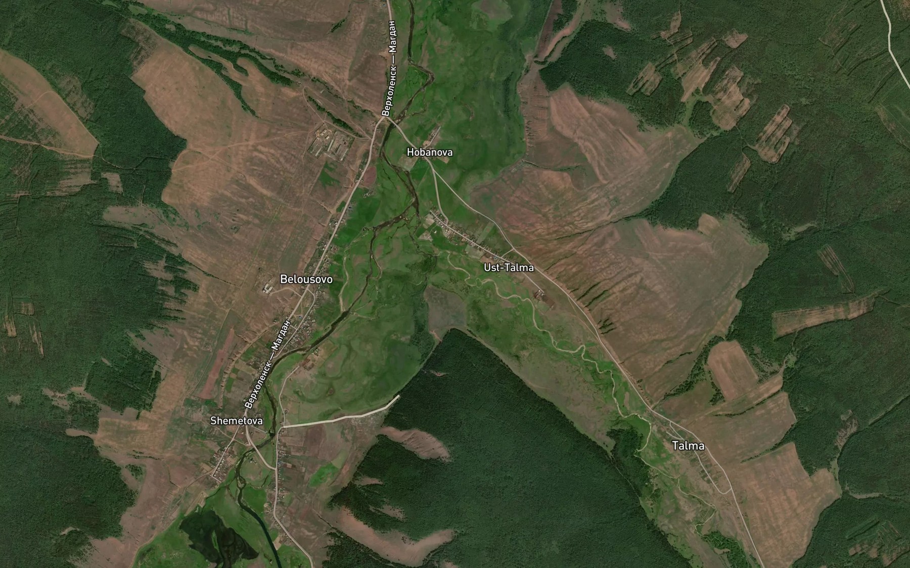 Satellite map of the Tal'ma