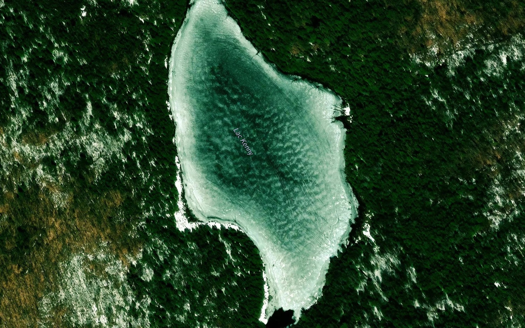Satellite map of the Lac Kenny
