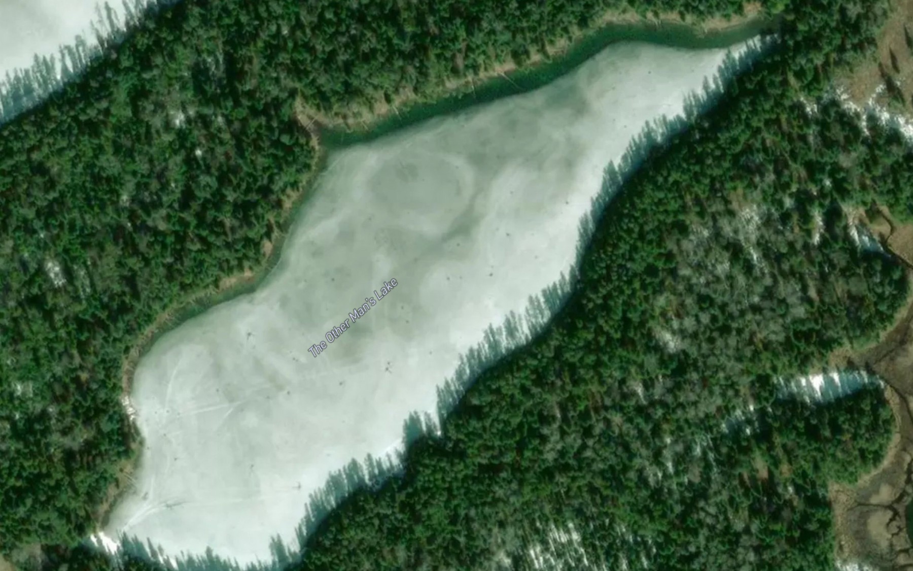 Satellite map of the The Other Man's Lake