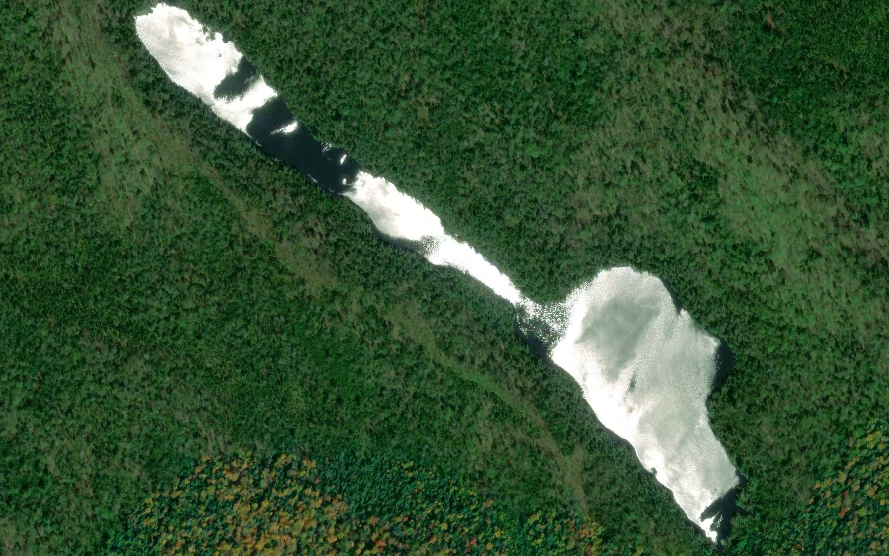 Satellite map of the Lac Xousse