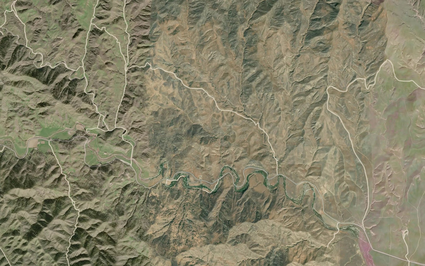 Satellite map of the Barn Spring