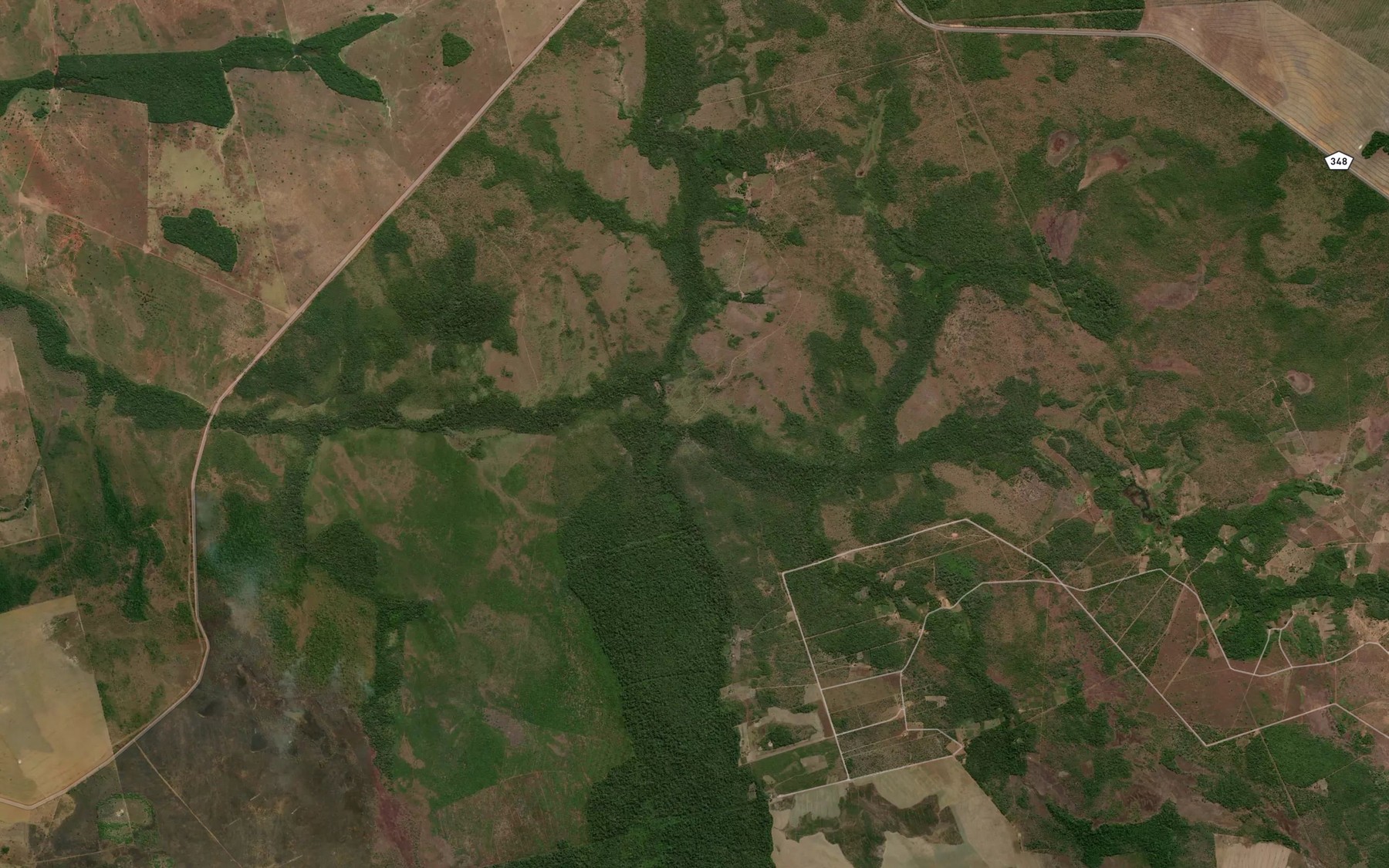 Satellite map of the Corrego do Broto