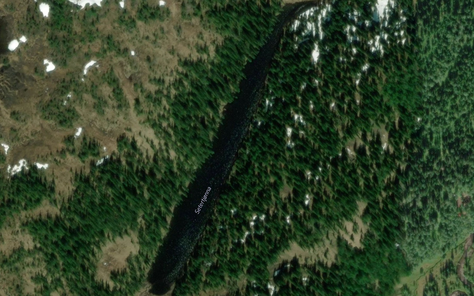 Satellite map of the Setertjonna