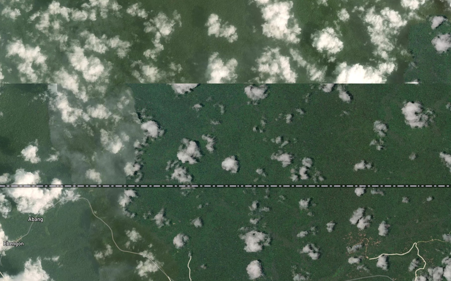 Satellite map of the Akelele