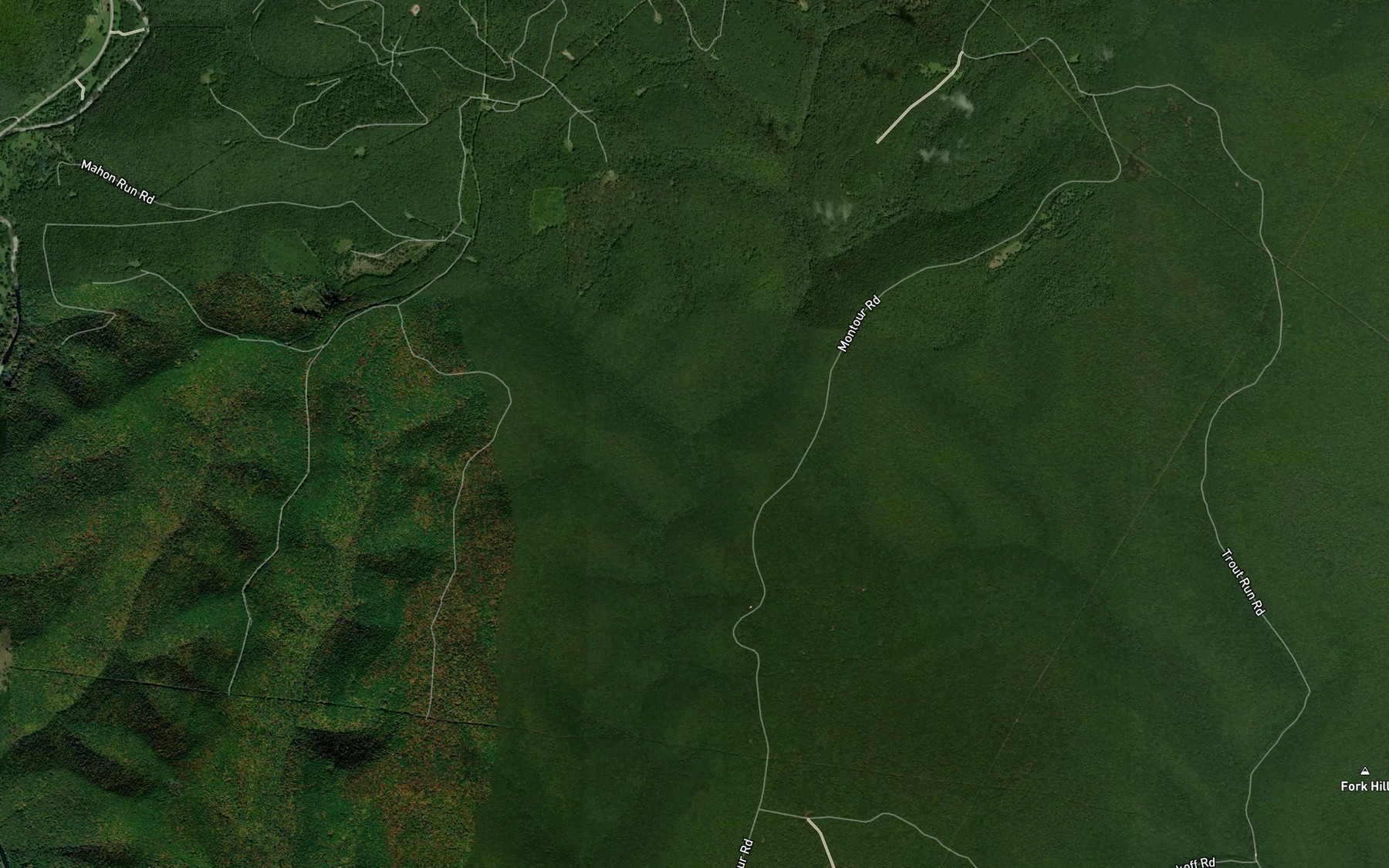 Satellite map of the Left Branch Lushbaugh Run
