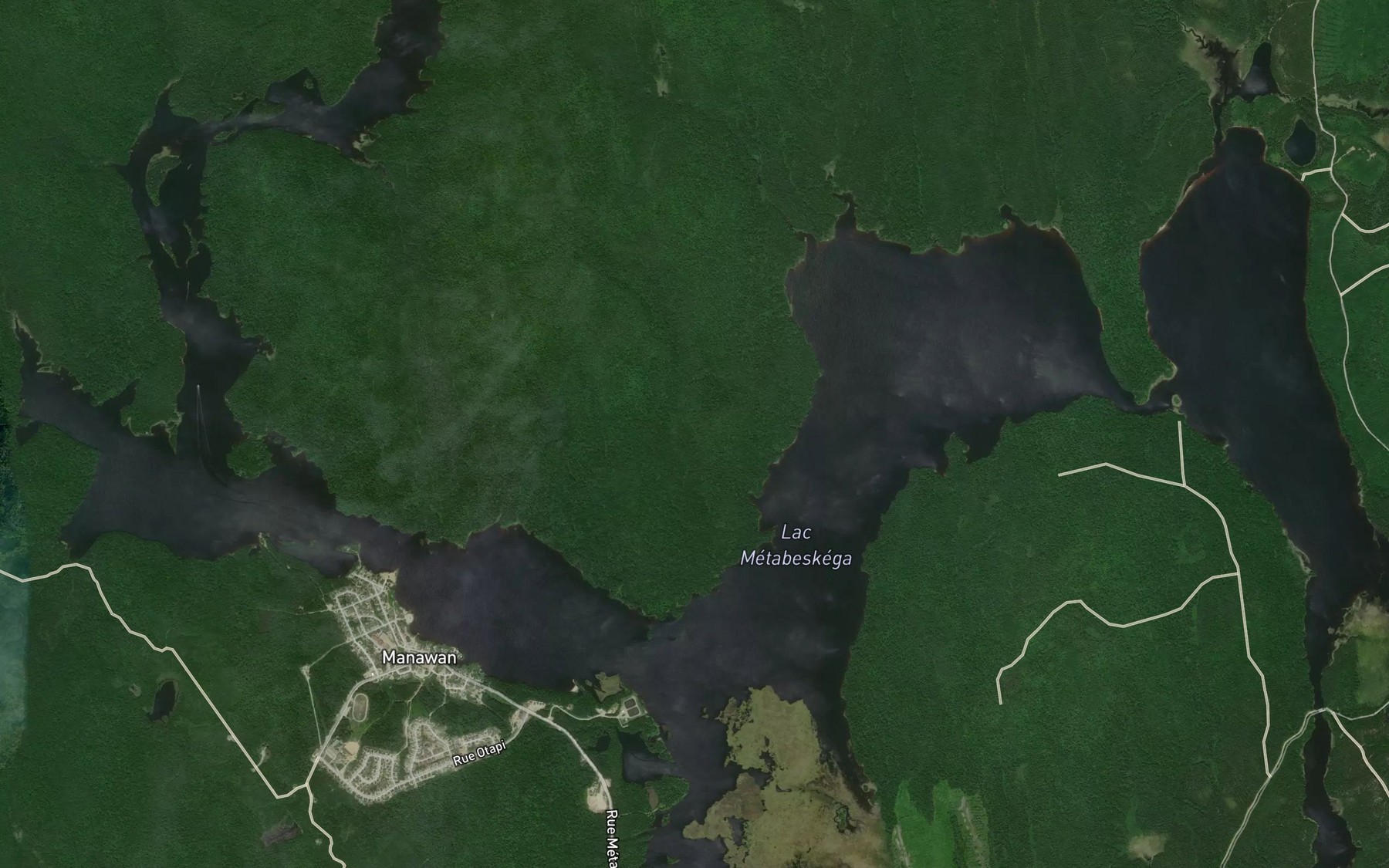 Satellite map of the Baie Wacapiskak
