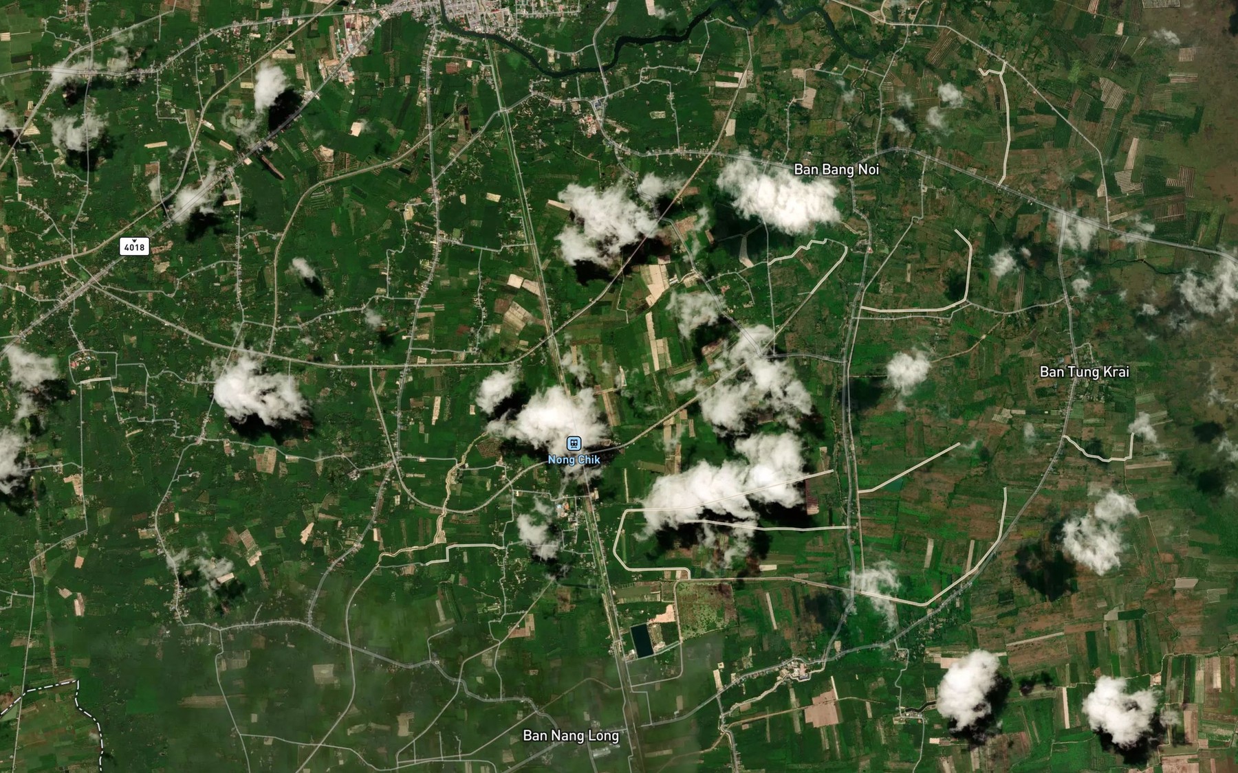 Satellite map of the Khlong Khaep