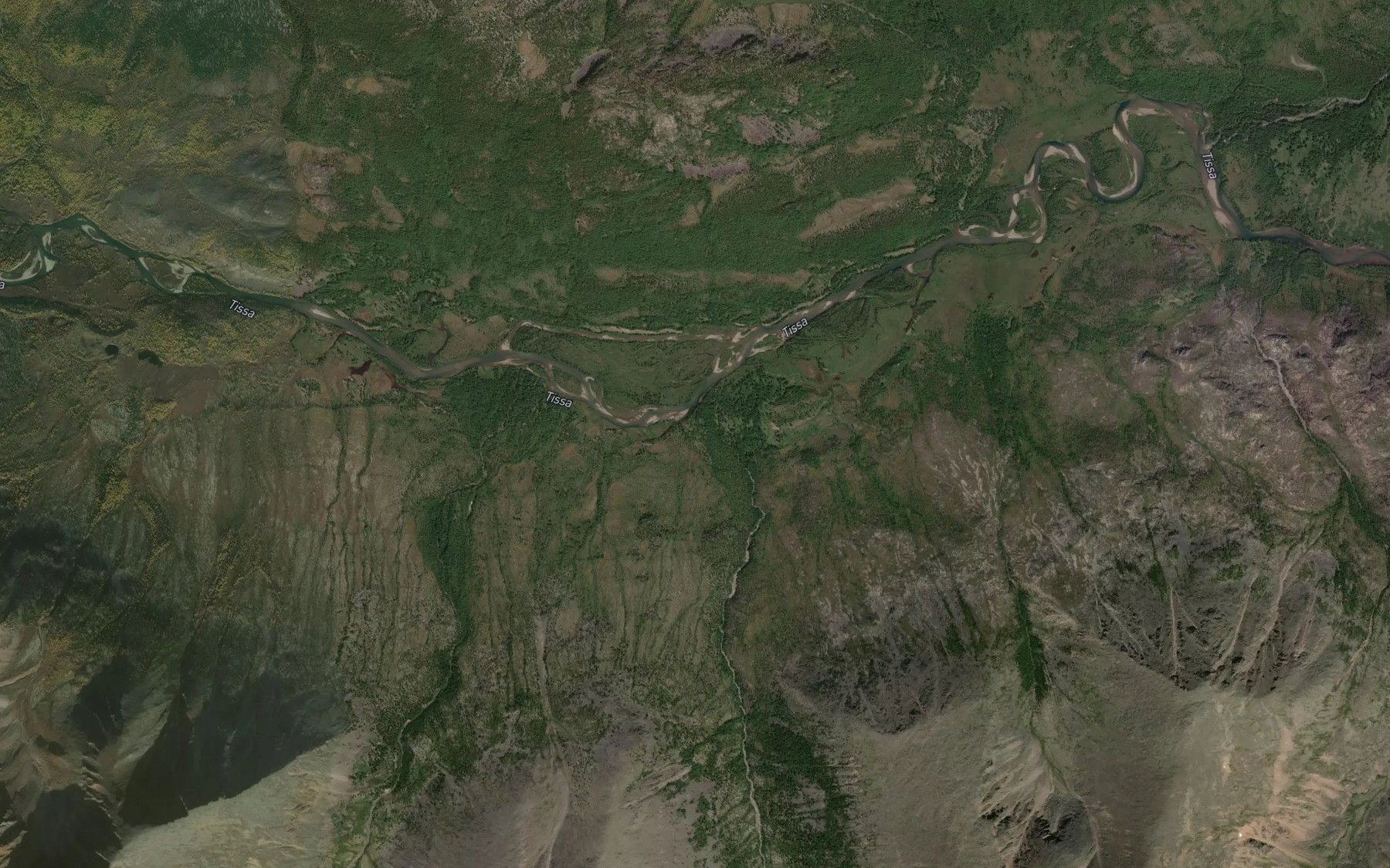 Satellite map of the Khokhyur-Zhalga