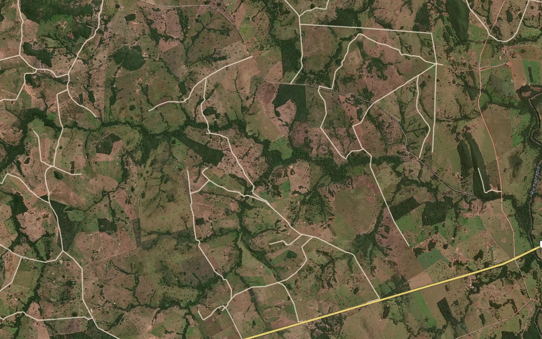 Satellite map of the Corrego da Agua Fria