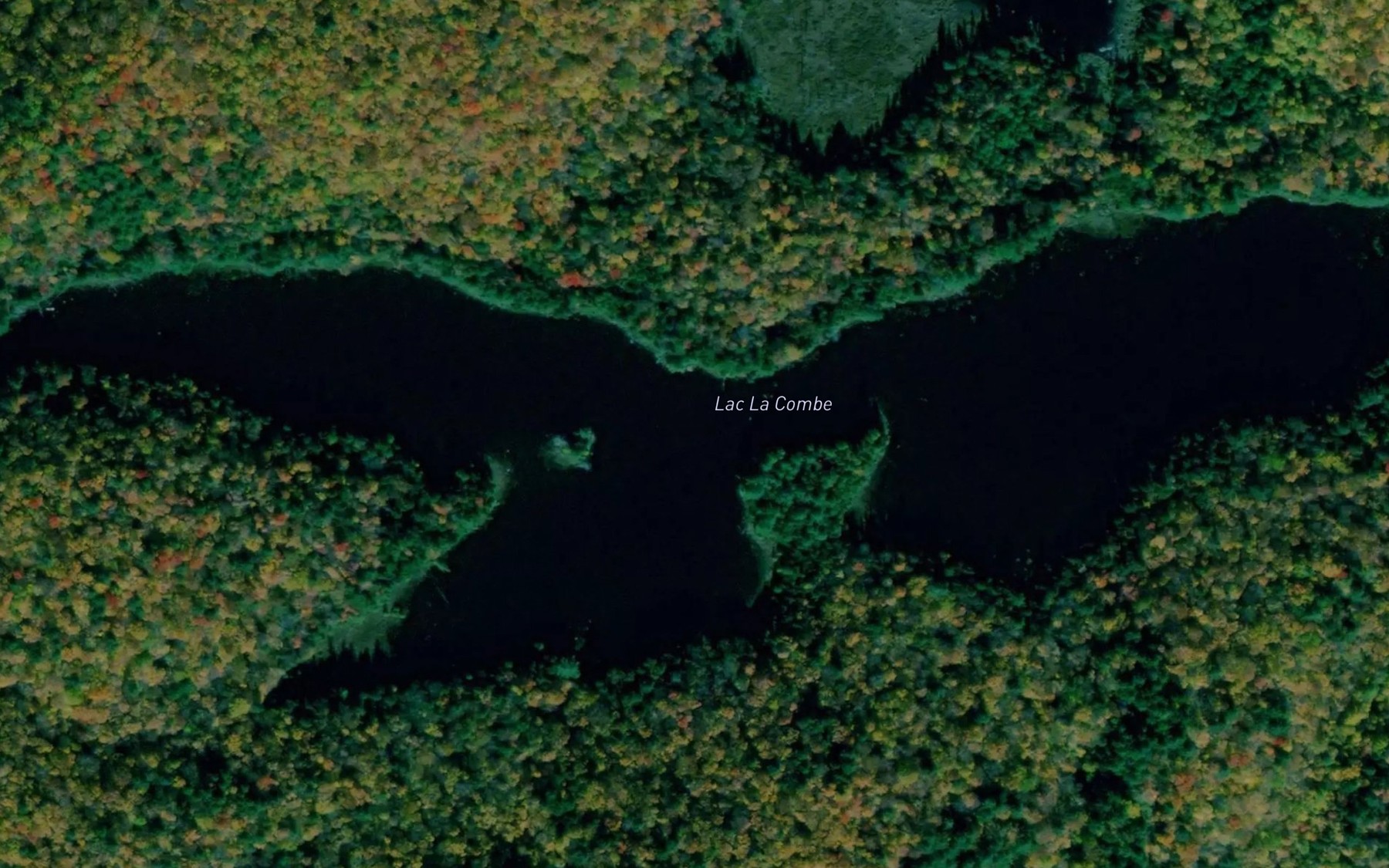 Satellite map of the Lac La Combe