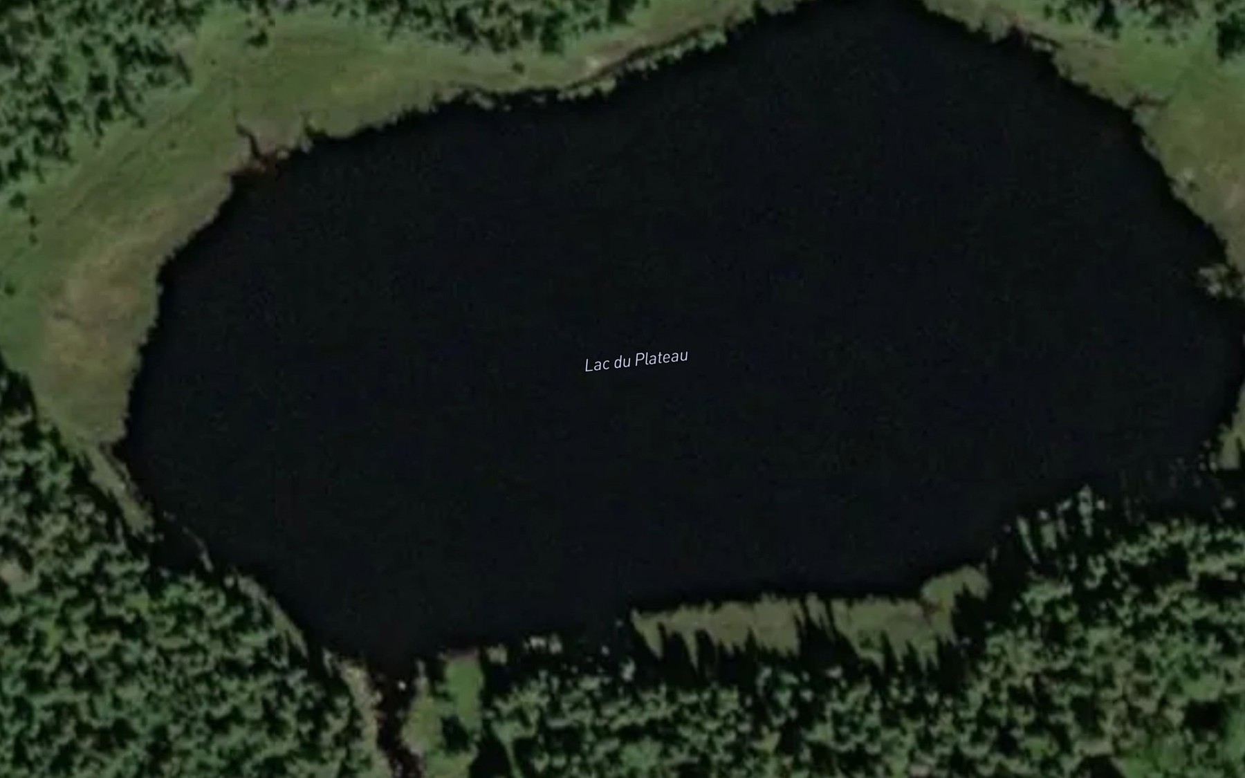 Satellite map of the Lac du Plateau