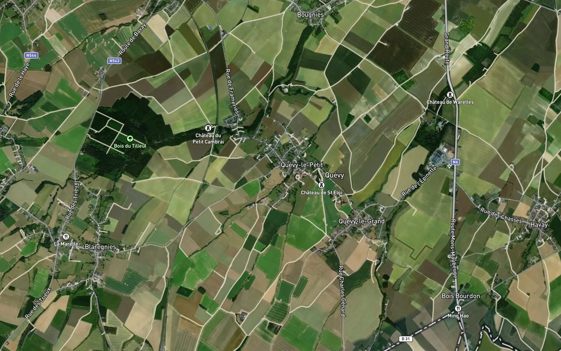Satellite map of the Andoy
