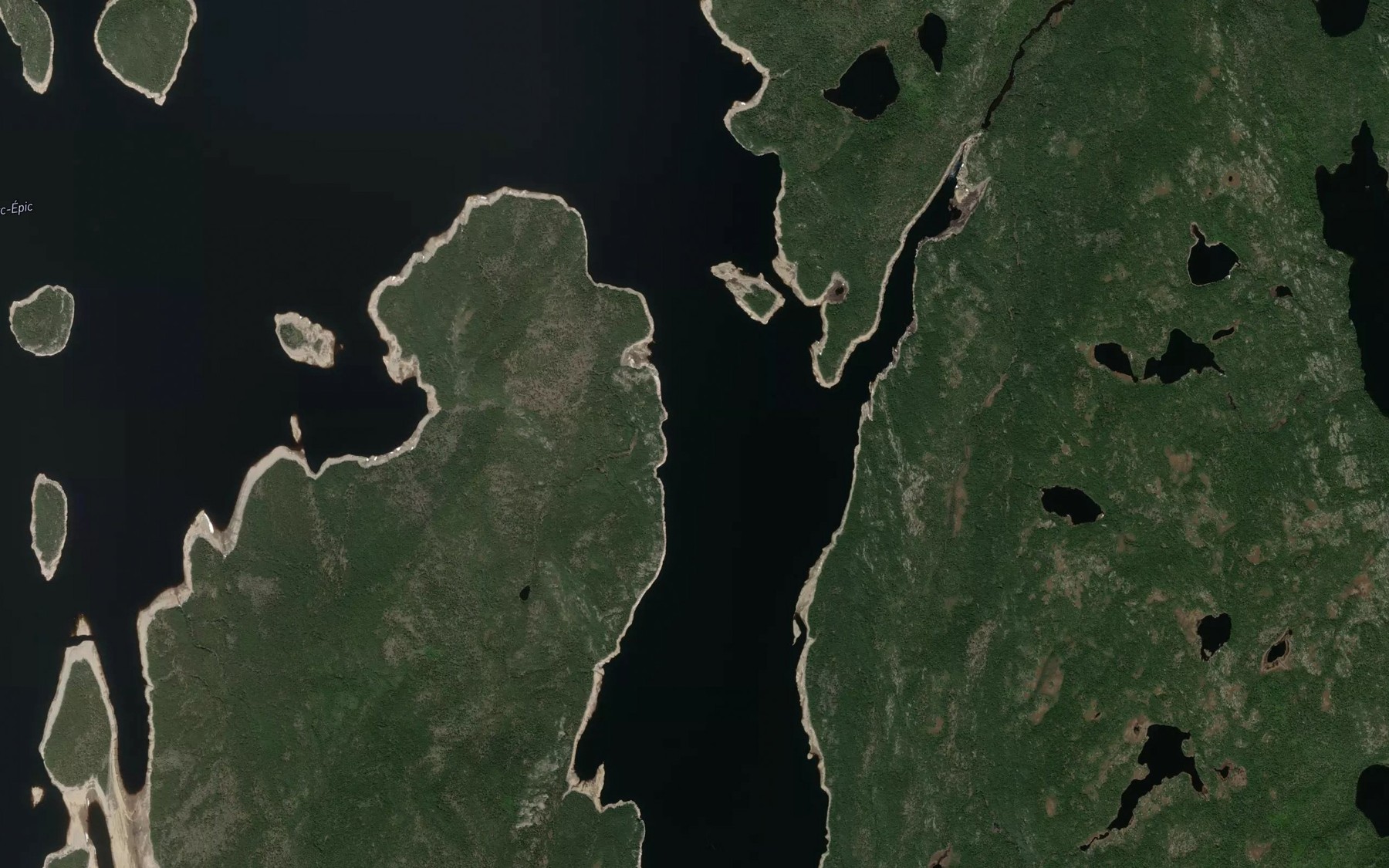 Satellite map of the Riviere du Porc-Epic Nord-Est