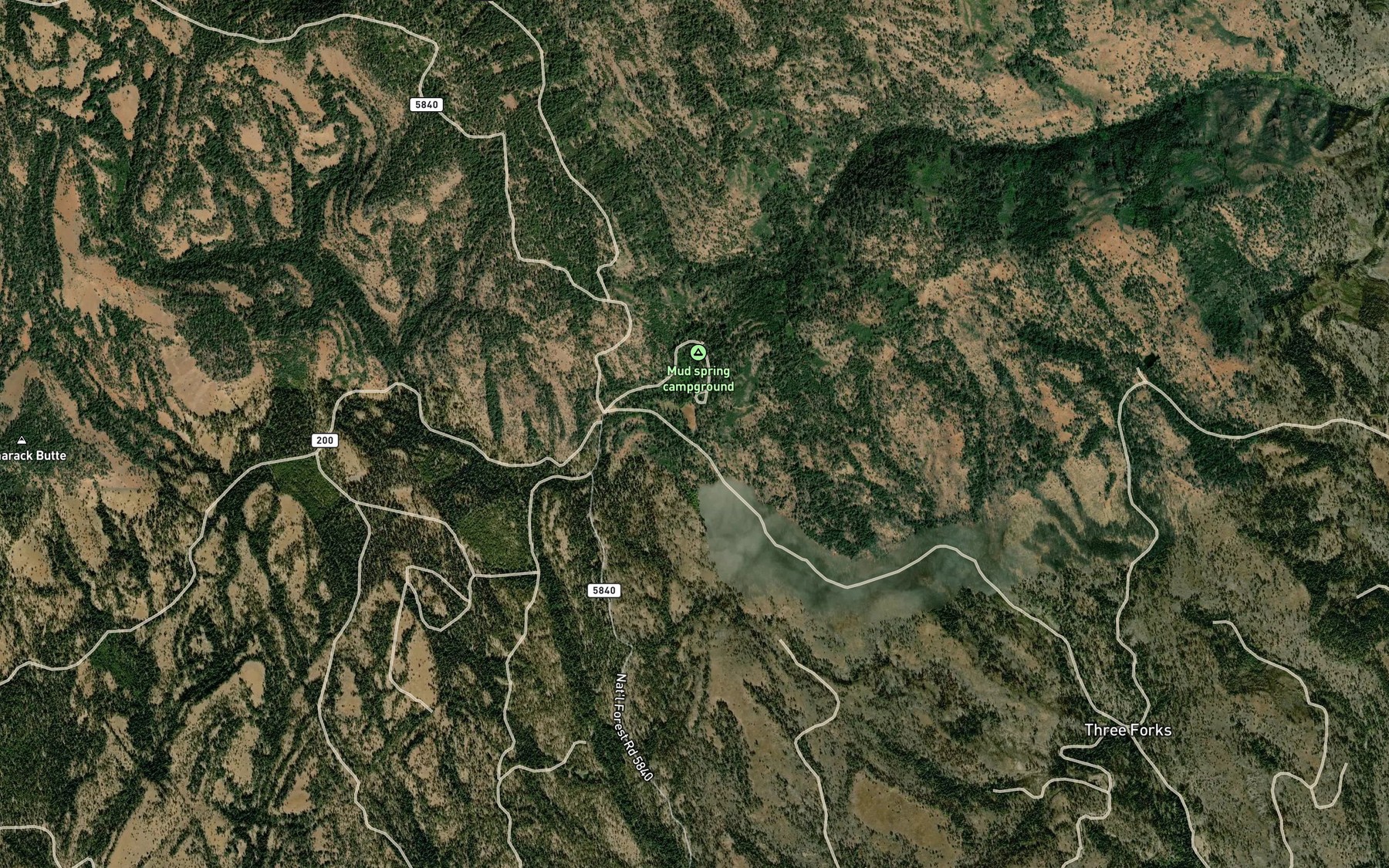 Satellite map of the Mud Reservoir