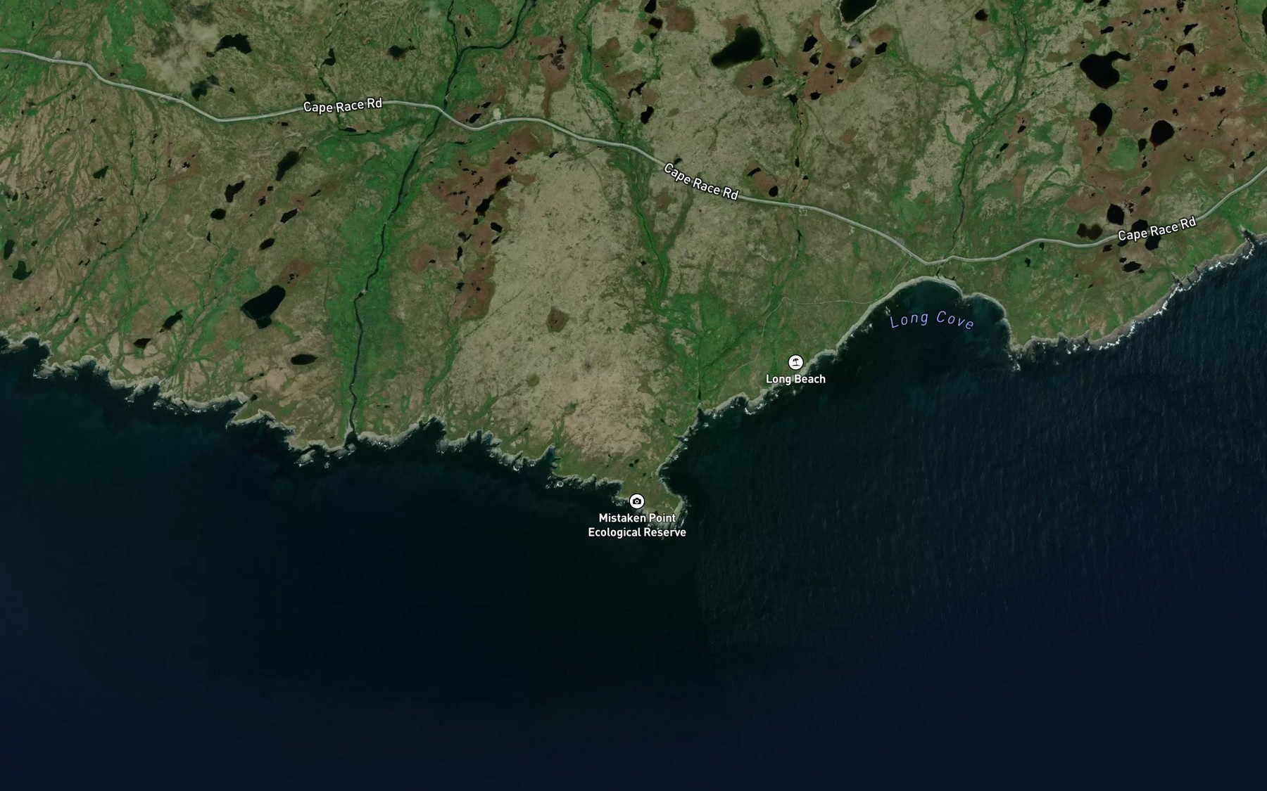 Satellite map of the Laurentian Gulch