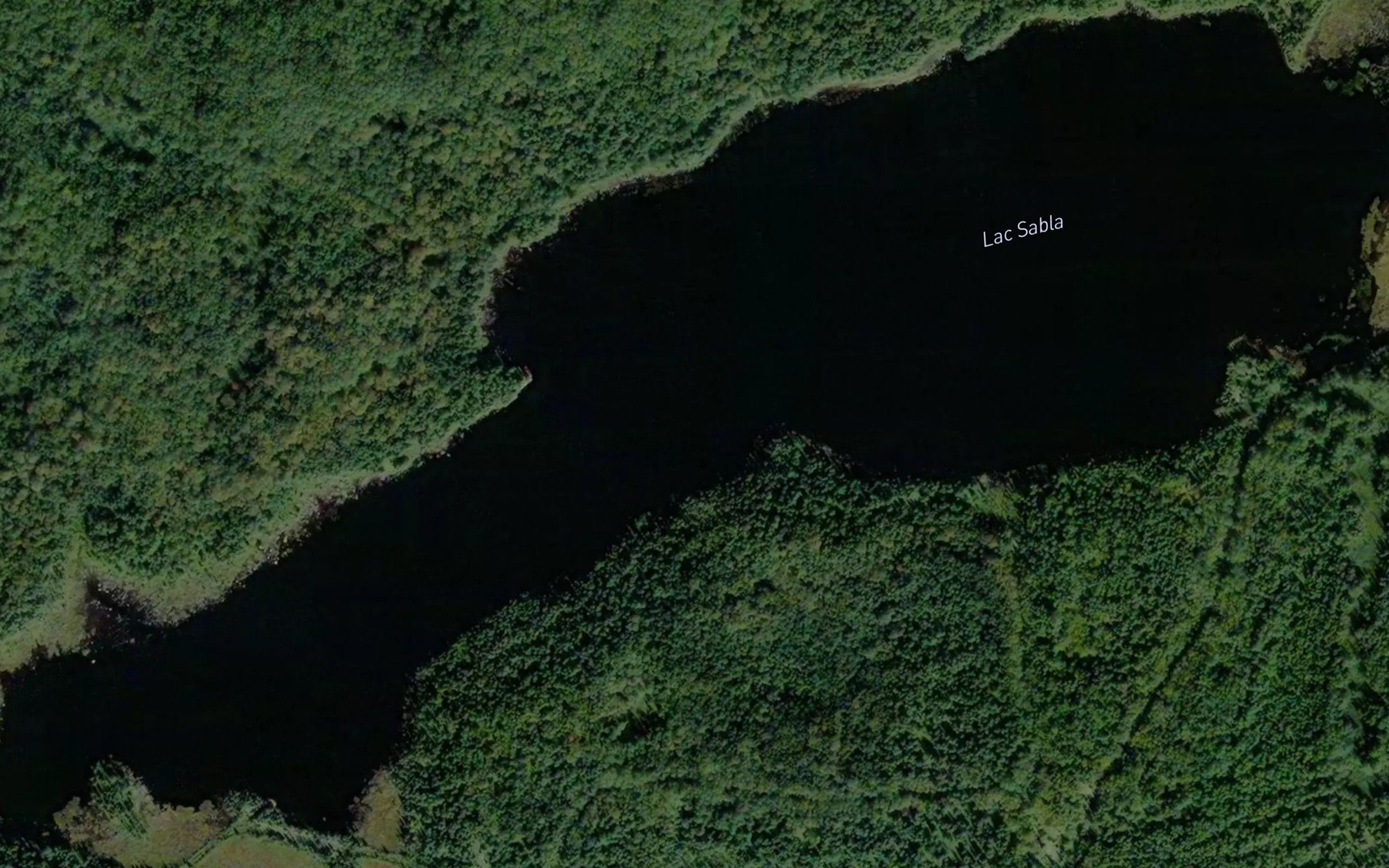 Satellite map of the Lac Sabla