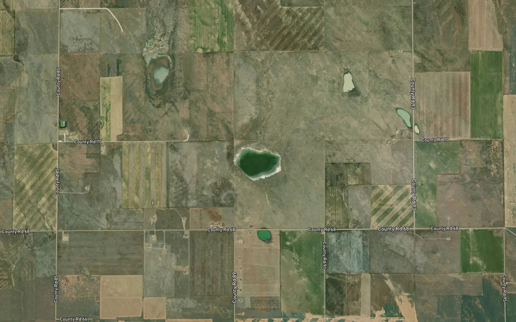 Satellite map of the Greasewood Lake