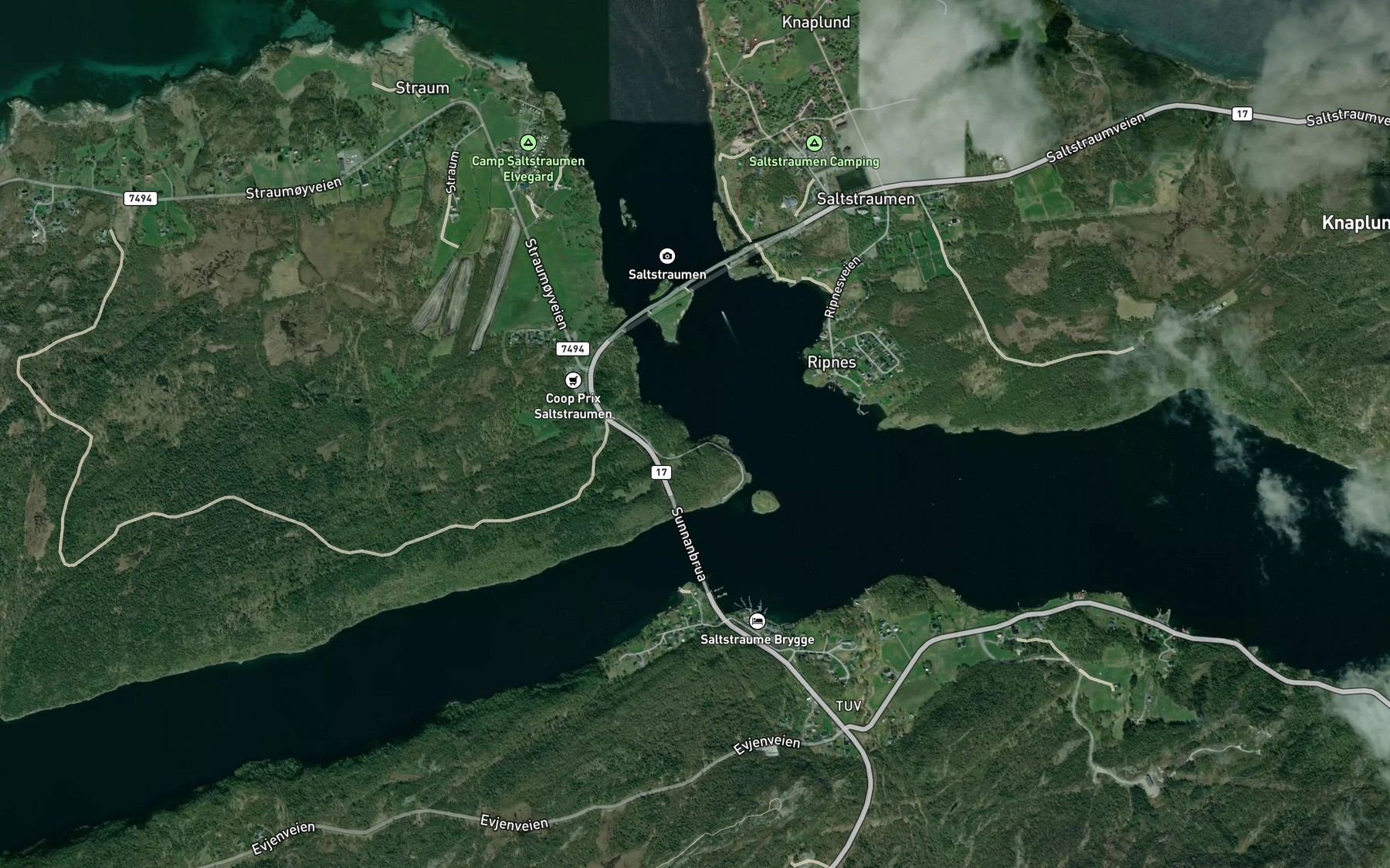 Satellite map of the Oksbasen
