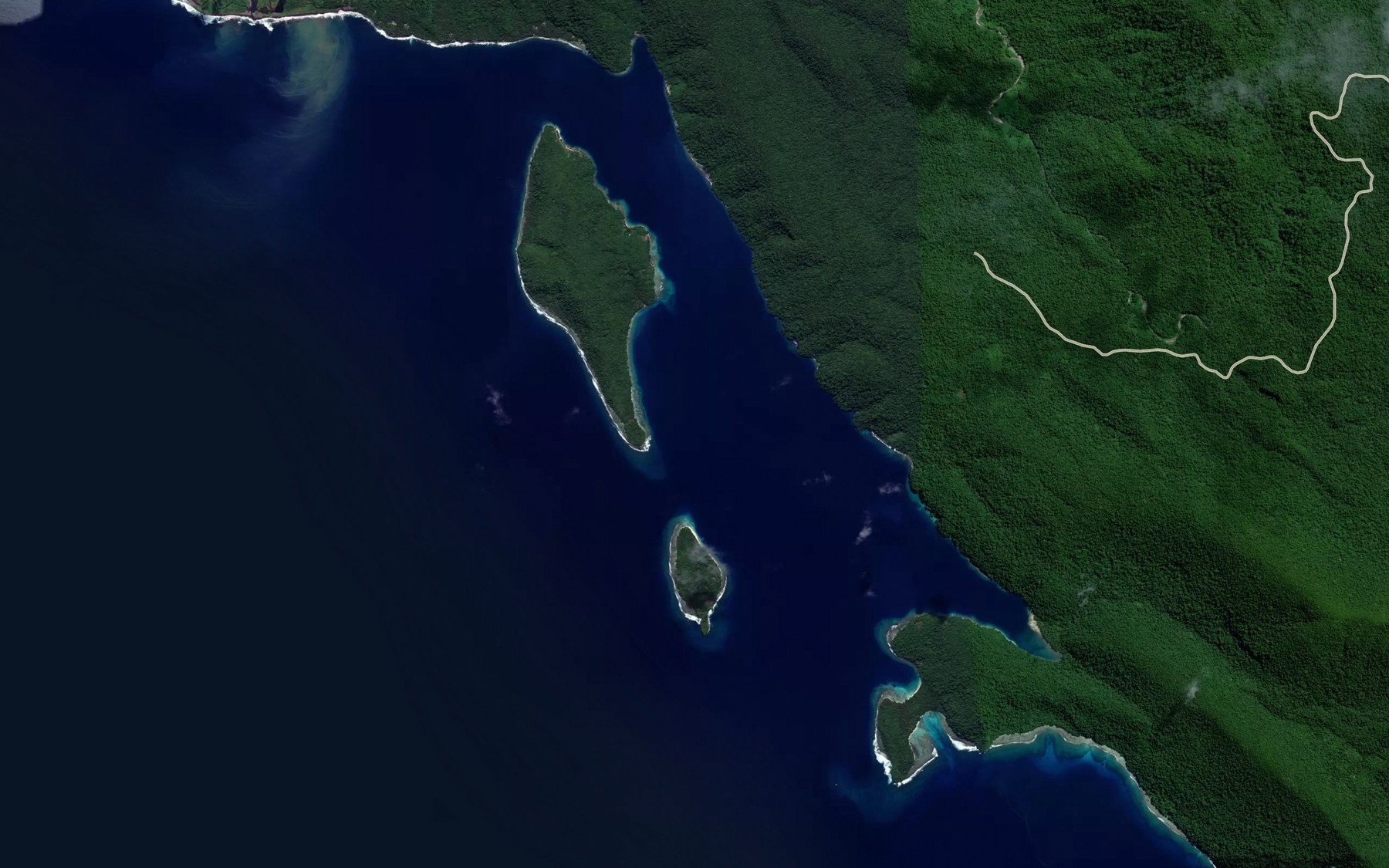 Satellite map of the Port Sulphur
