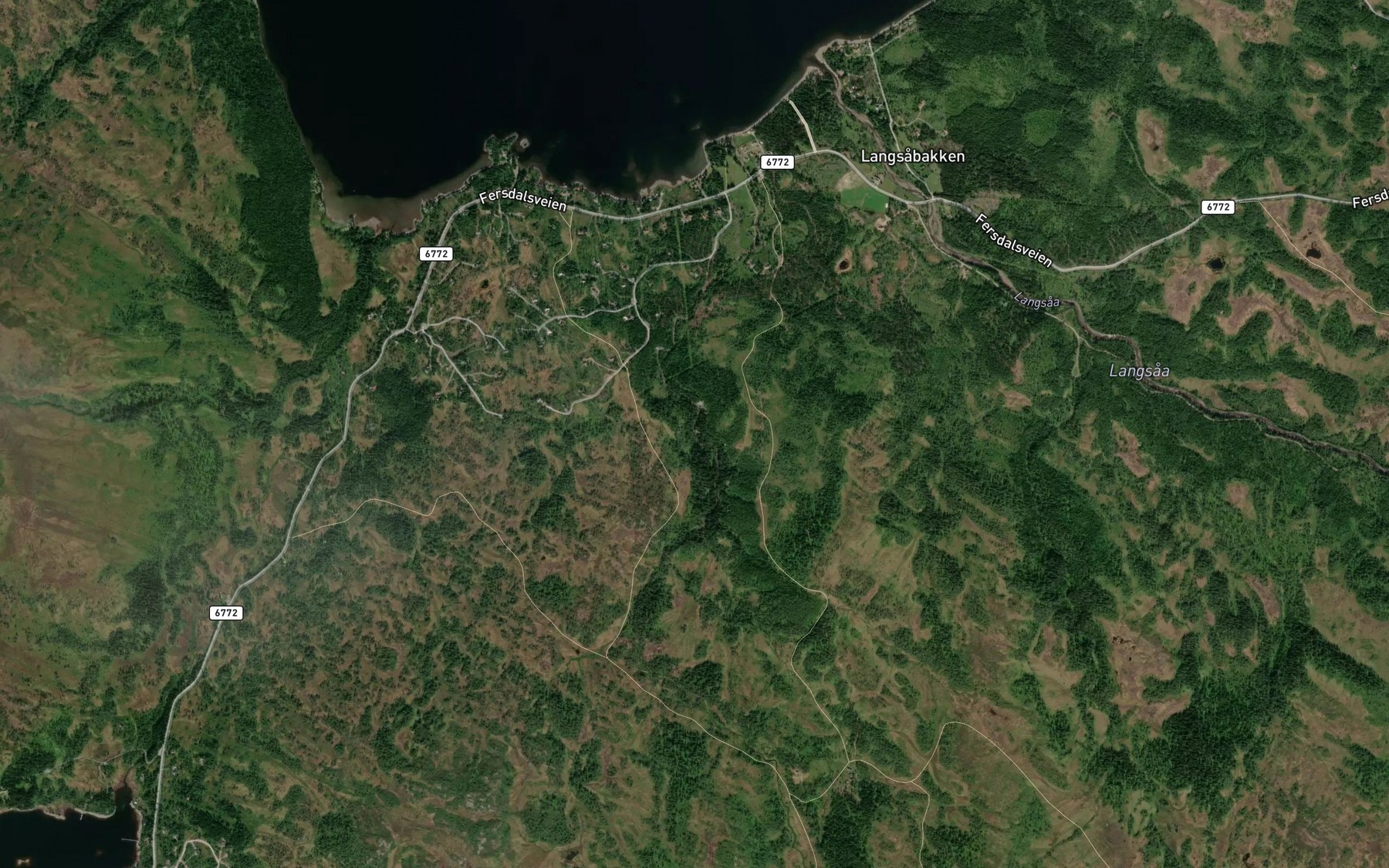 Satellite map of the Litlfunnsjobekken