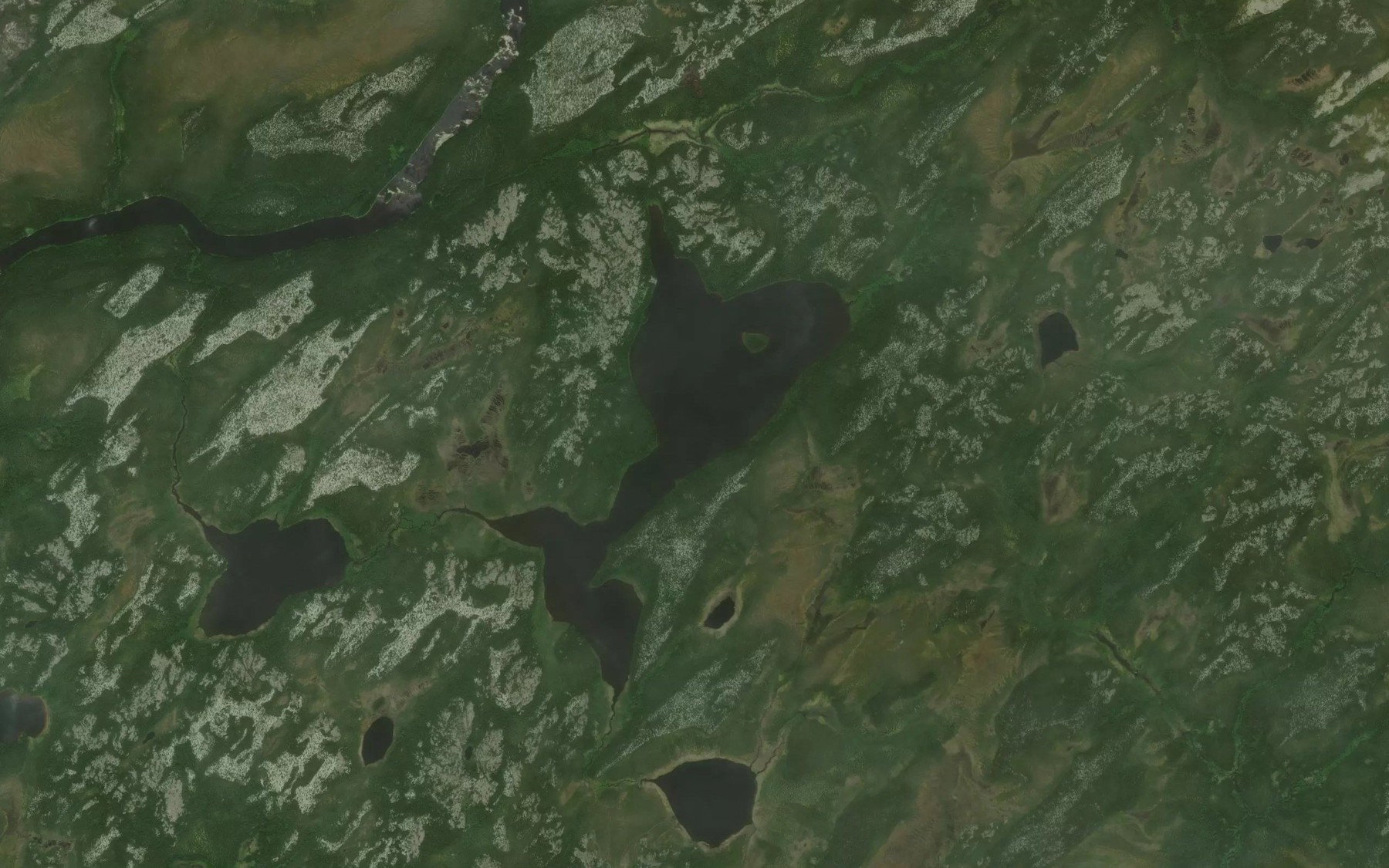 Satellite map of the Lac Kawayapiskach