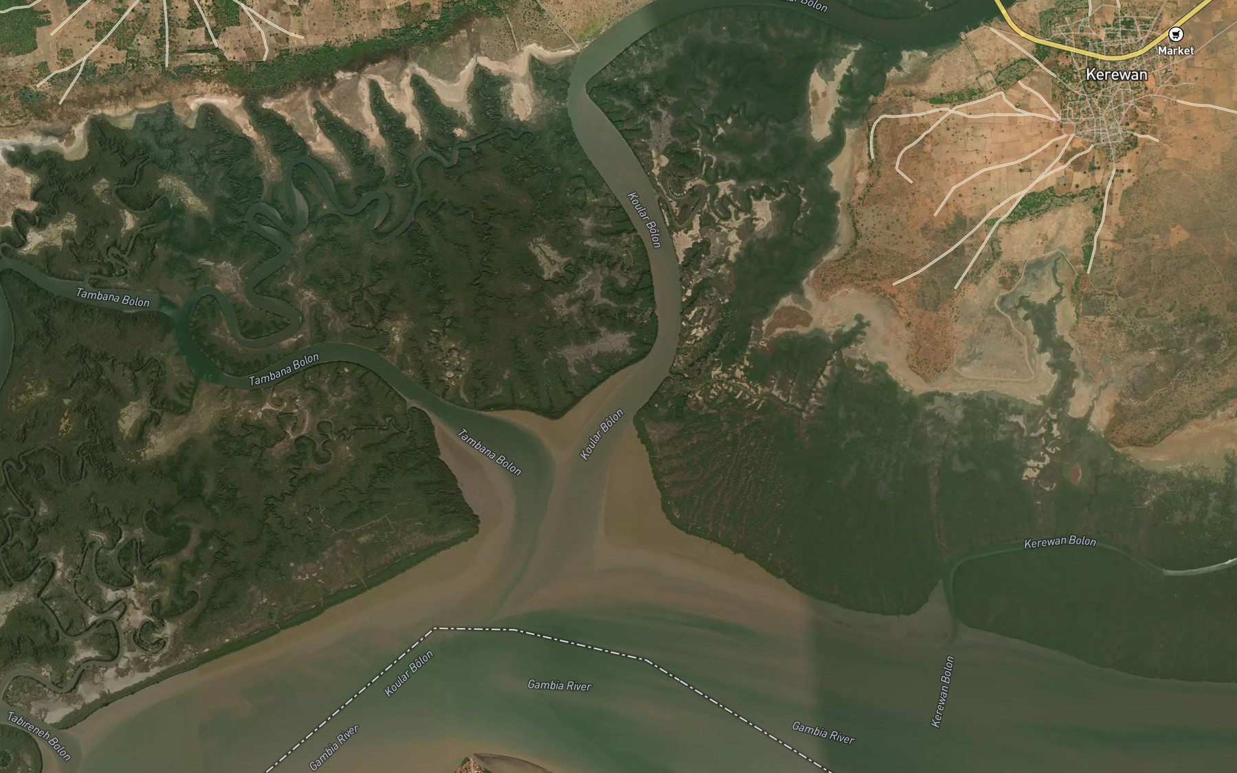 Satellite map of the Mini Minium Bolon