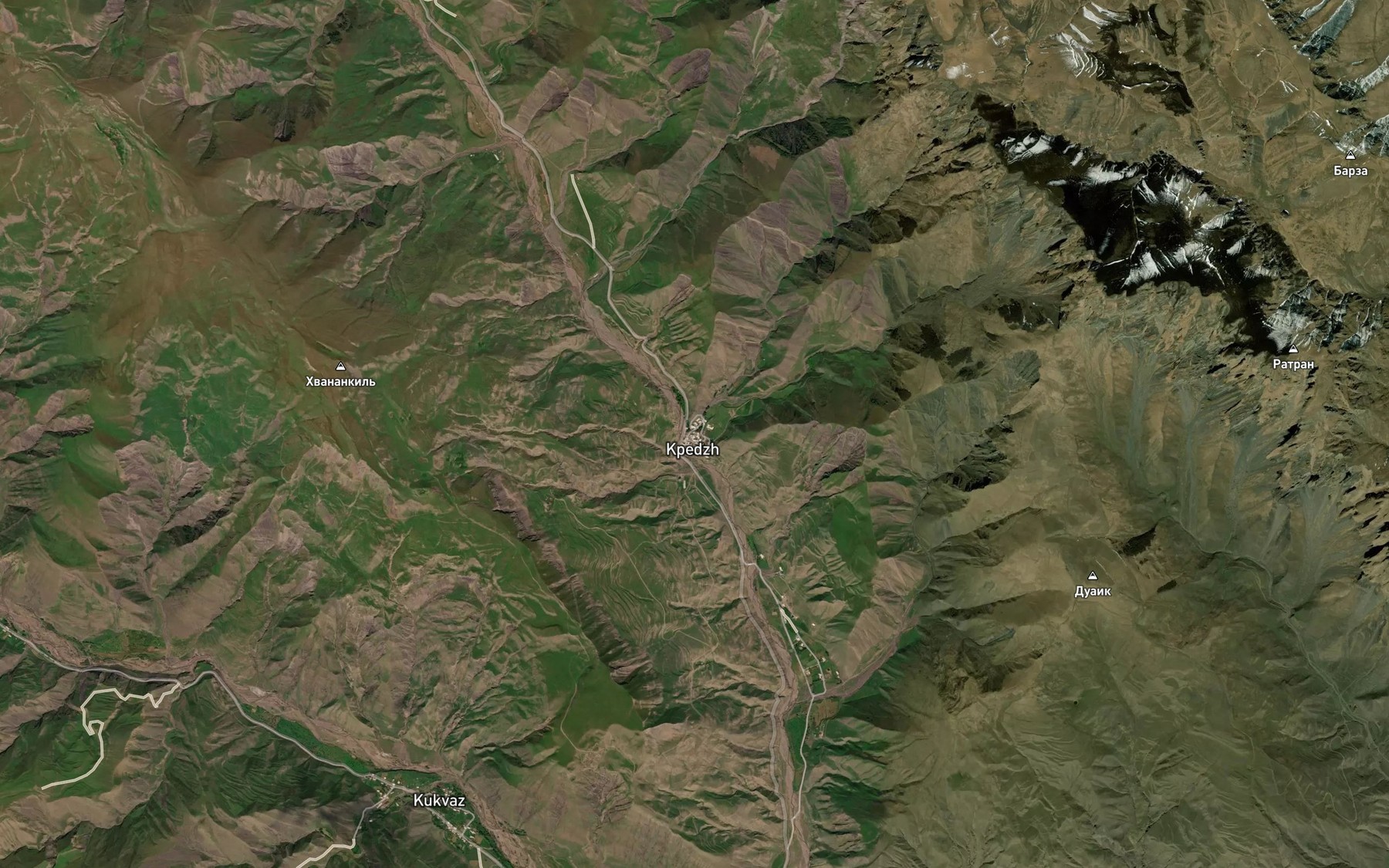 Satellite map of the Khalikam
