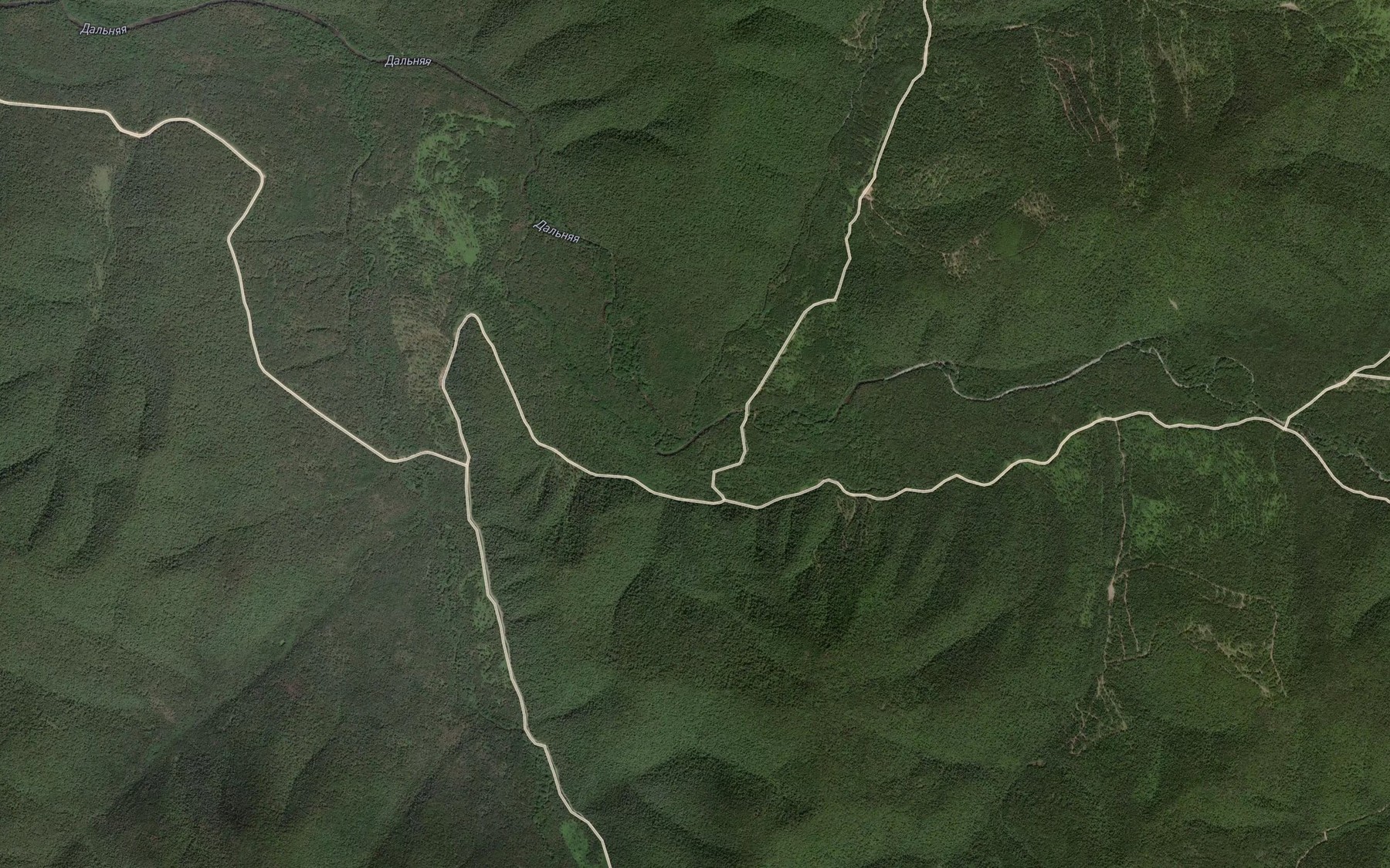 Satellite map of the Krivaya Pad'