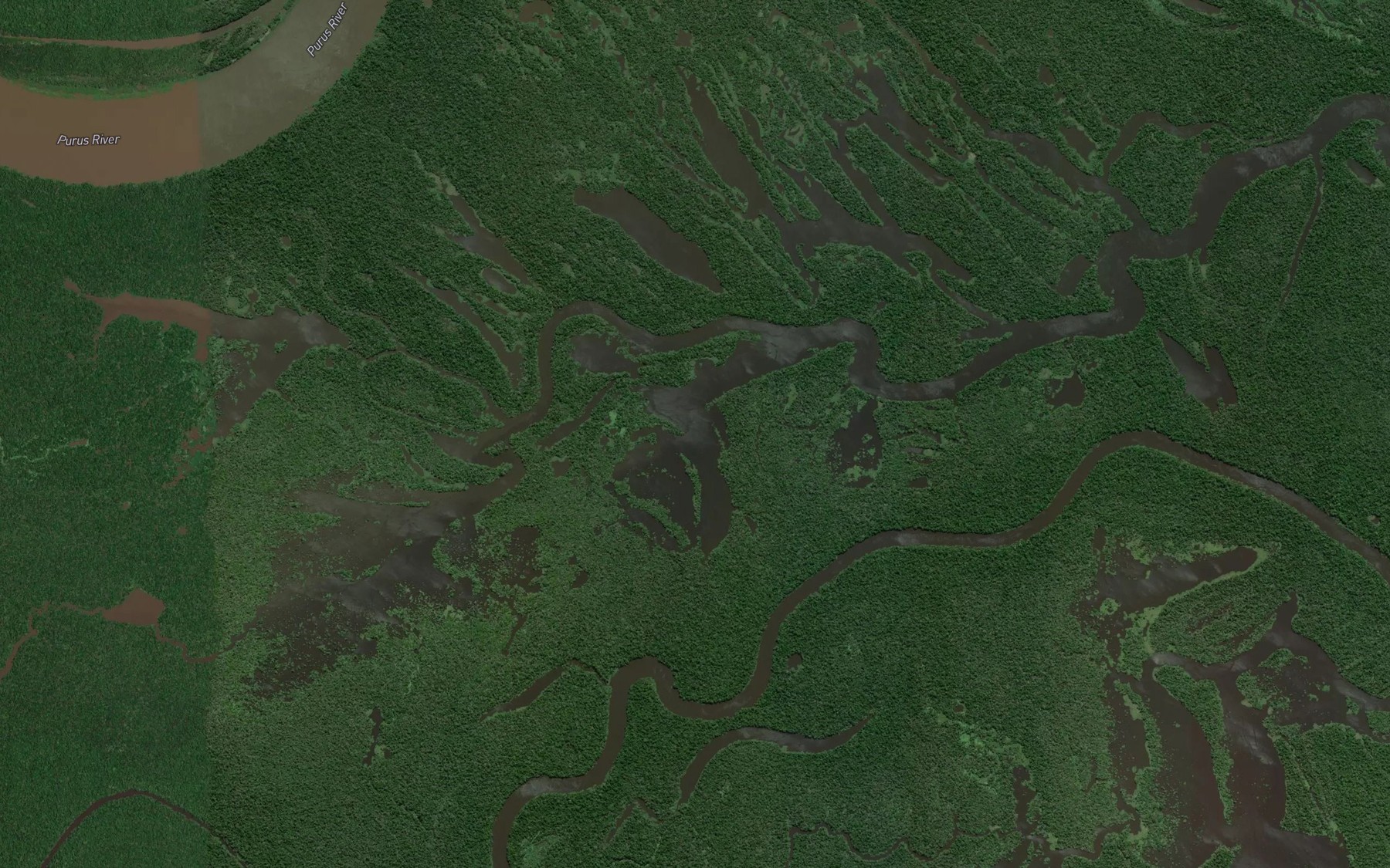 Satellite map of the Lago Campina