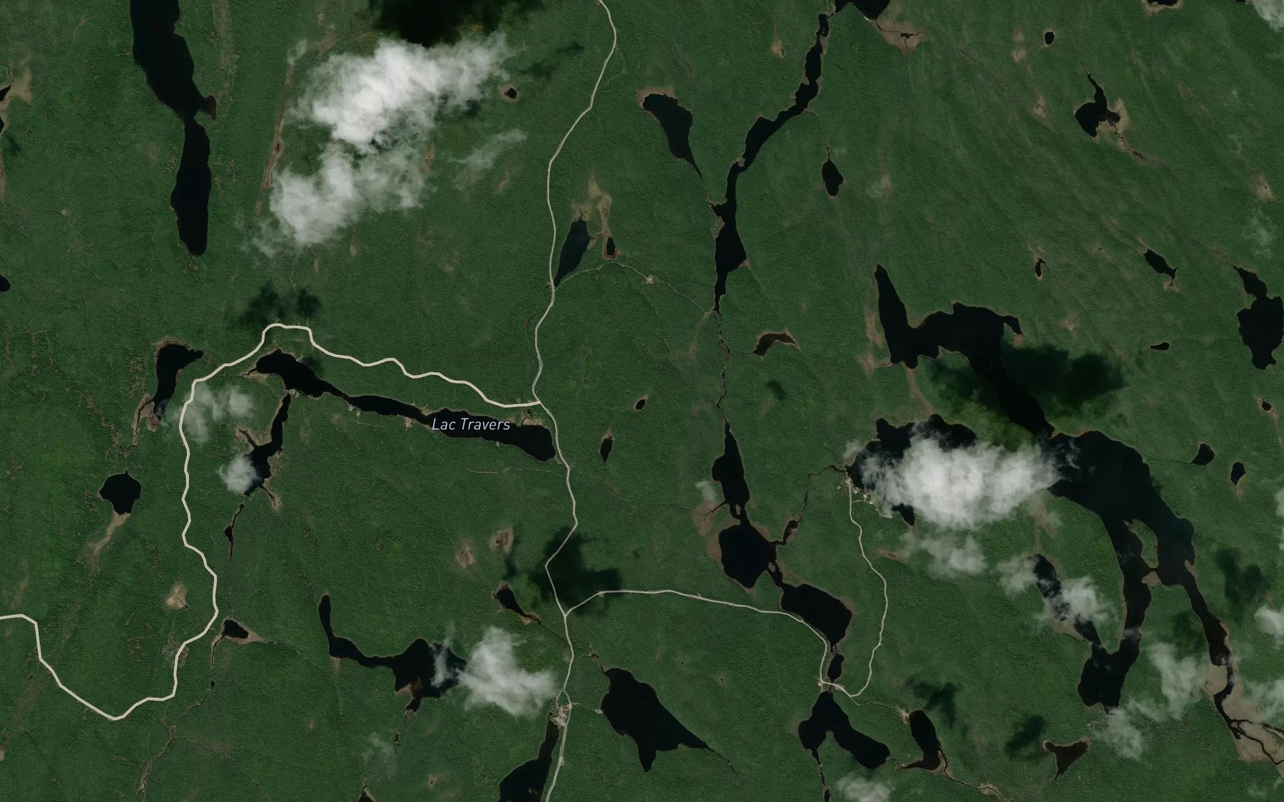 Satellite map of the Lac du Petit Bruit