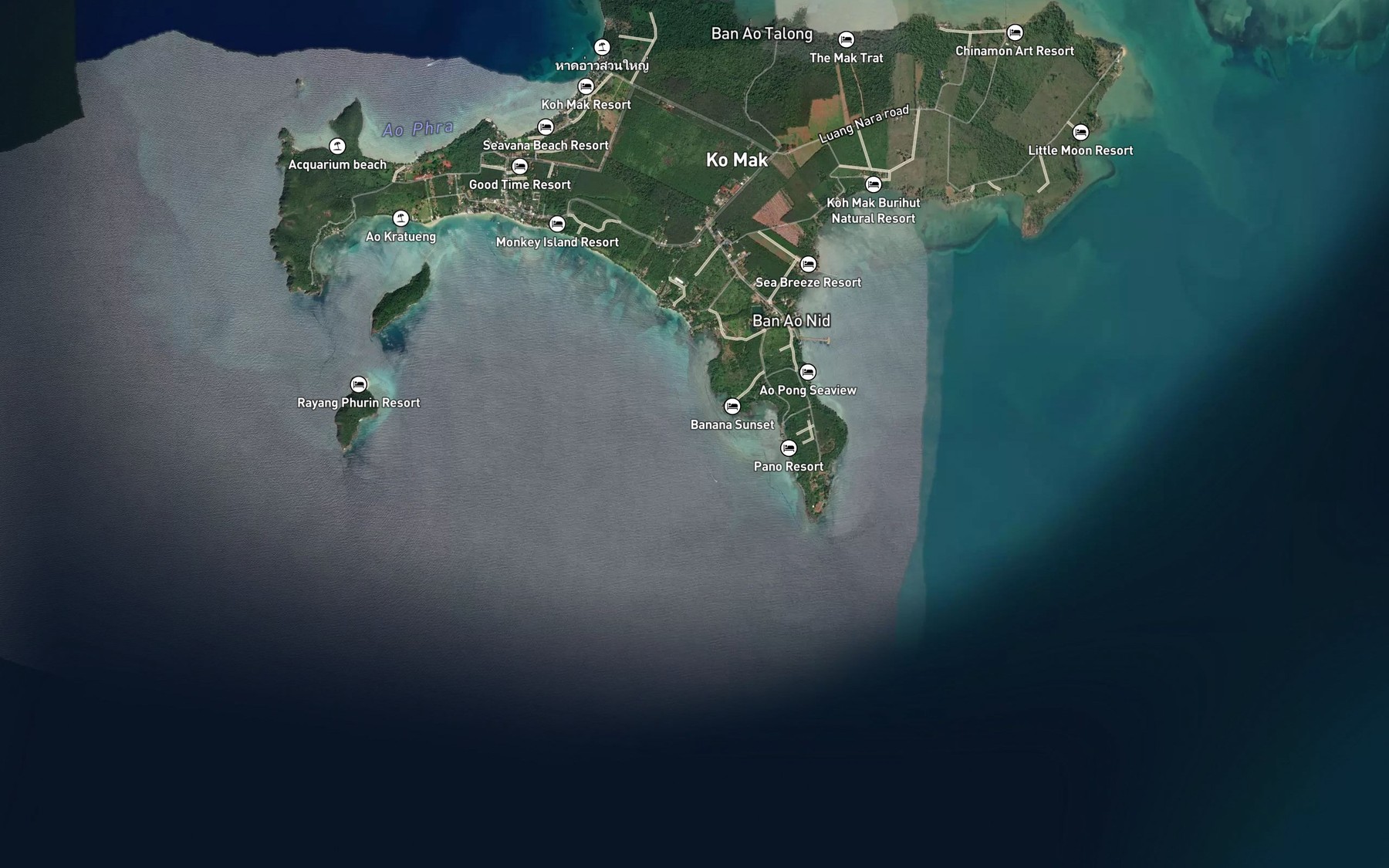 Satellite map of the Ao Fat