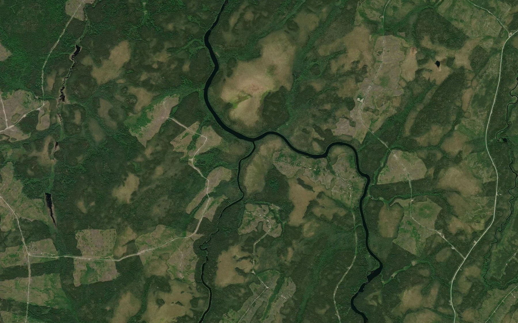 Satellite map of the Ruisseau Mossant