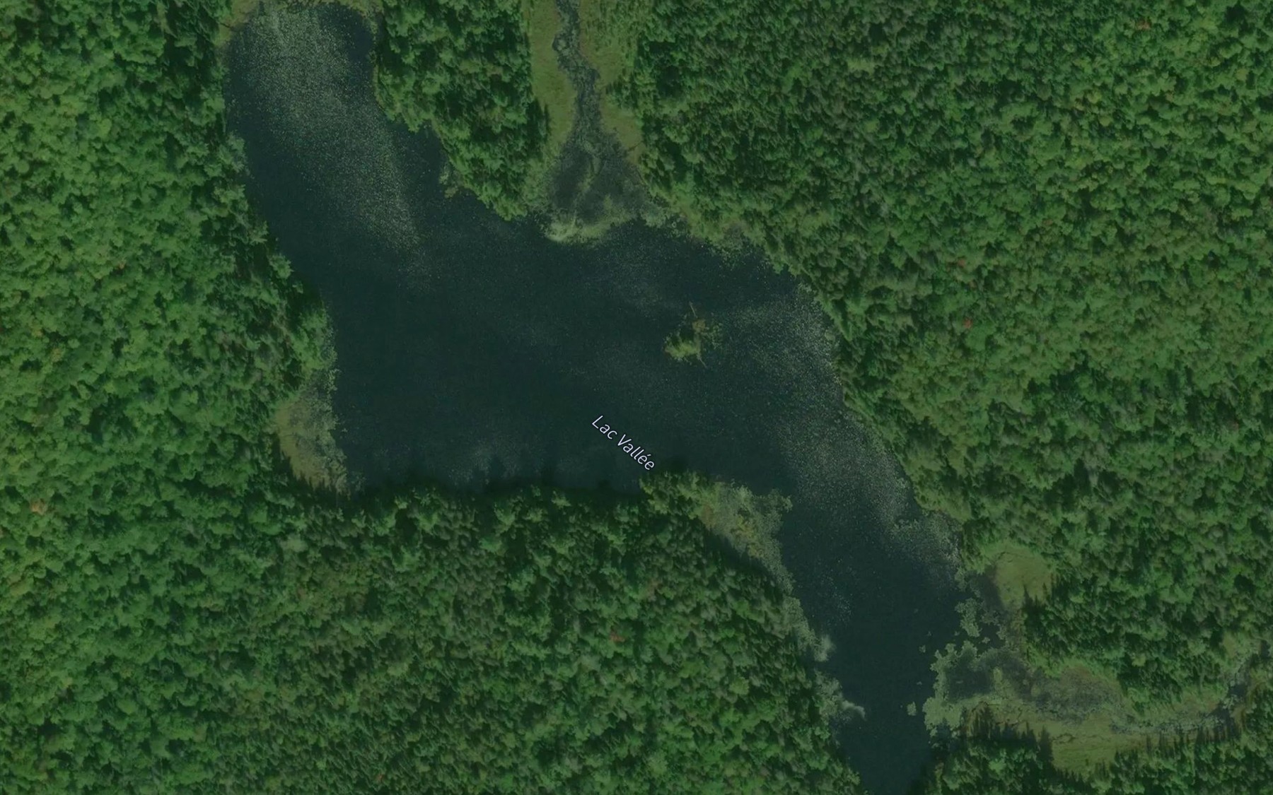 Satellite map of the Lac Vallee