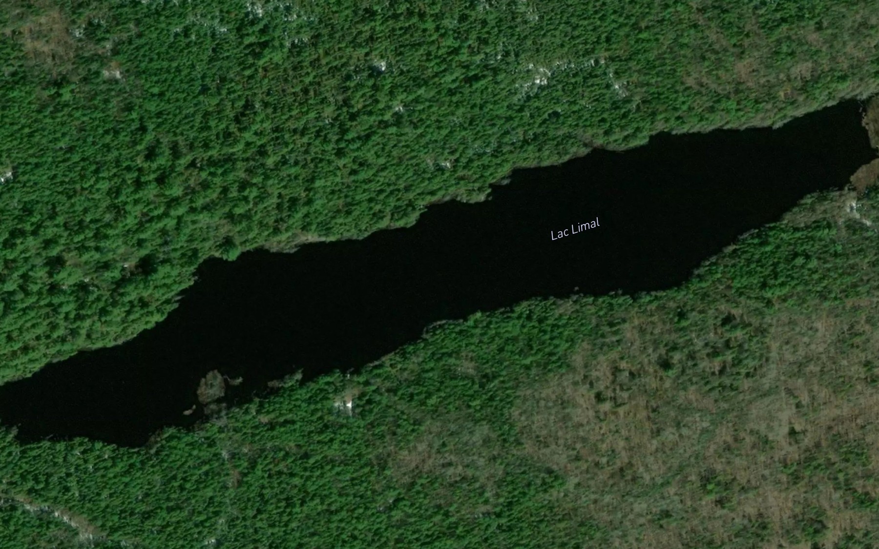 Satellite map of the Lac Limal