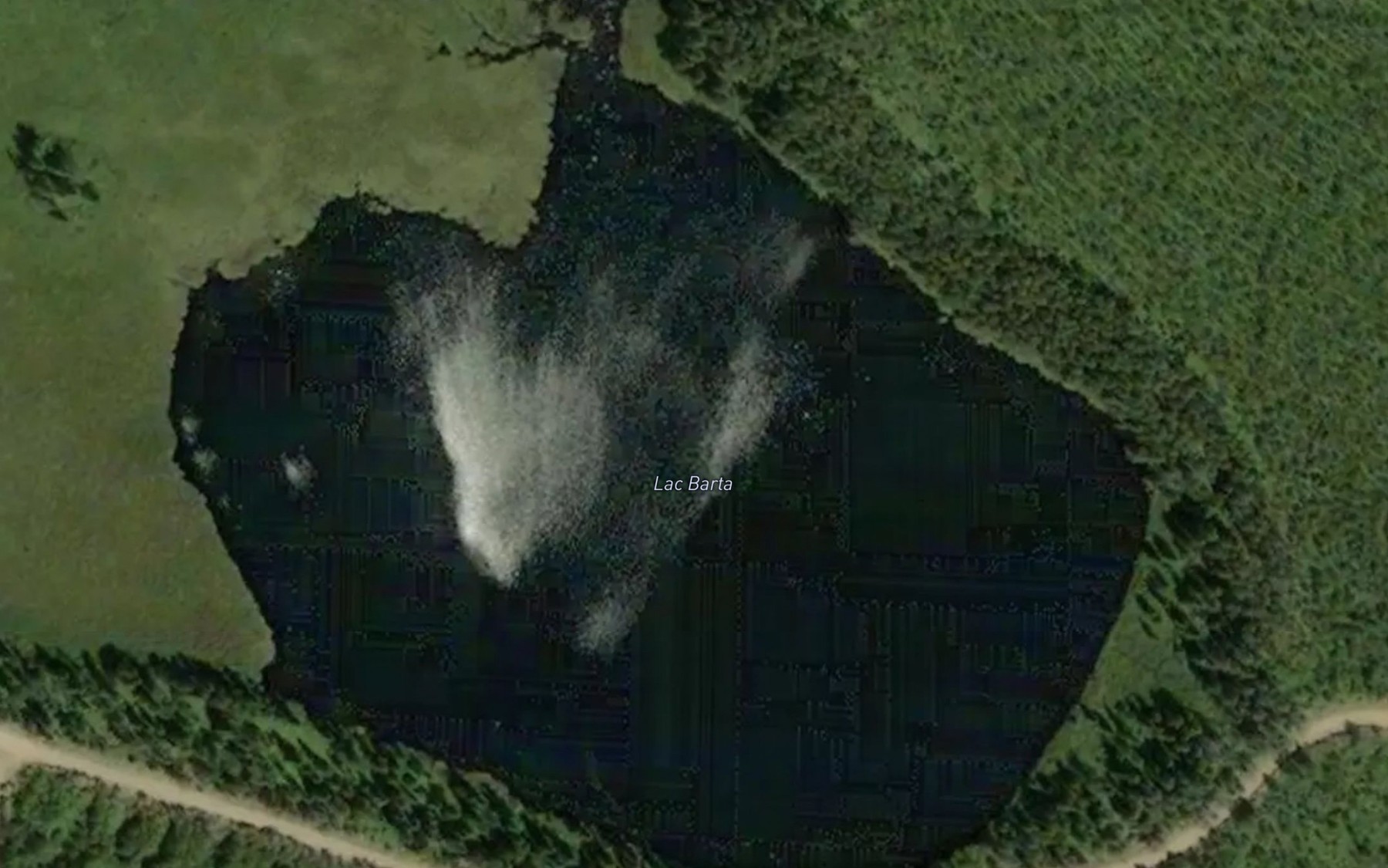 Satellite map of the Lac Barta