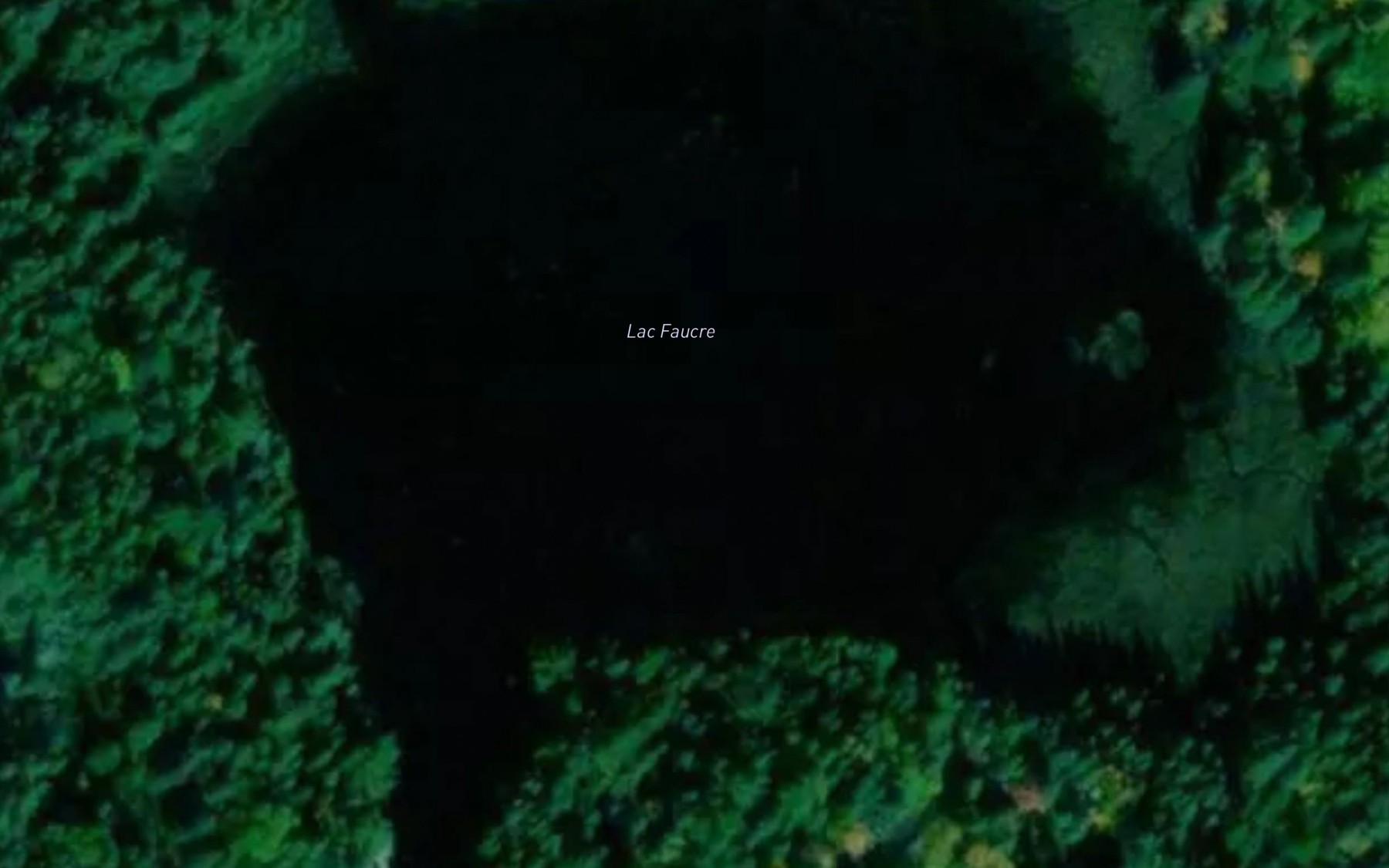 Satellite map of the Lac Faucre