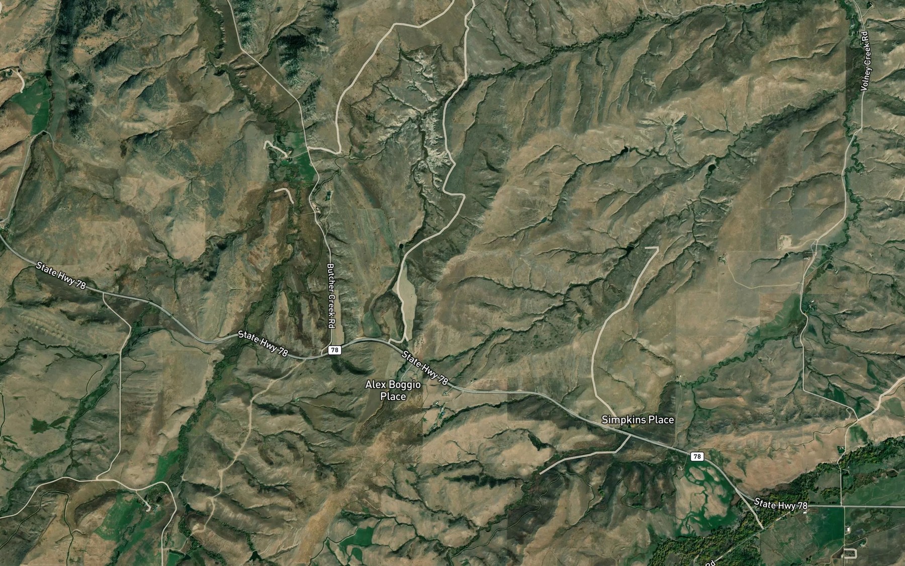 Satellite map of the Canal P