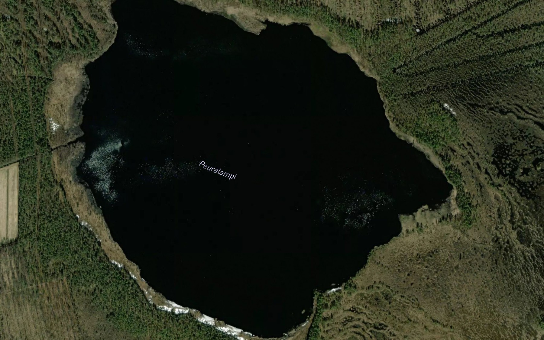Satellite map of the Peuralampi