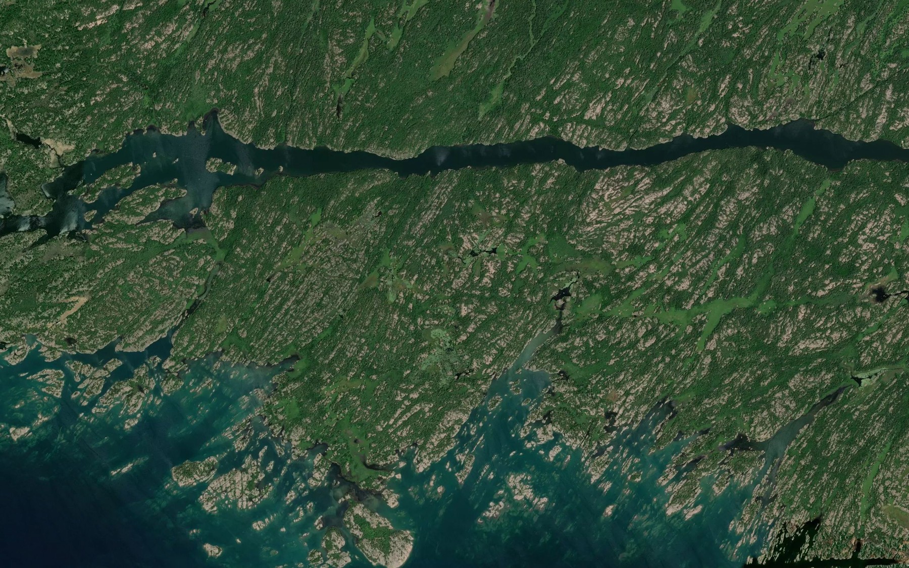 Satellite map of the West Desjardin Bay