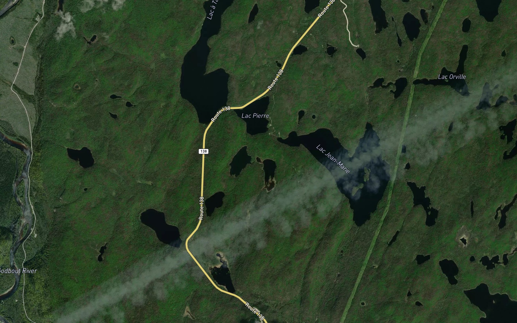 Satellite map of the Lacs de la Reserve de Bois de Chauffage
