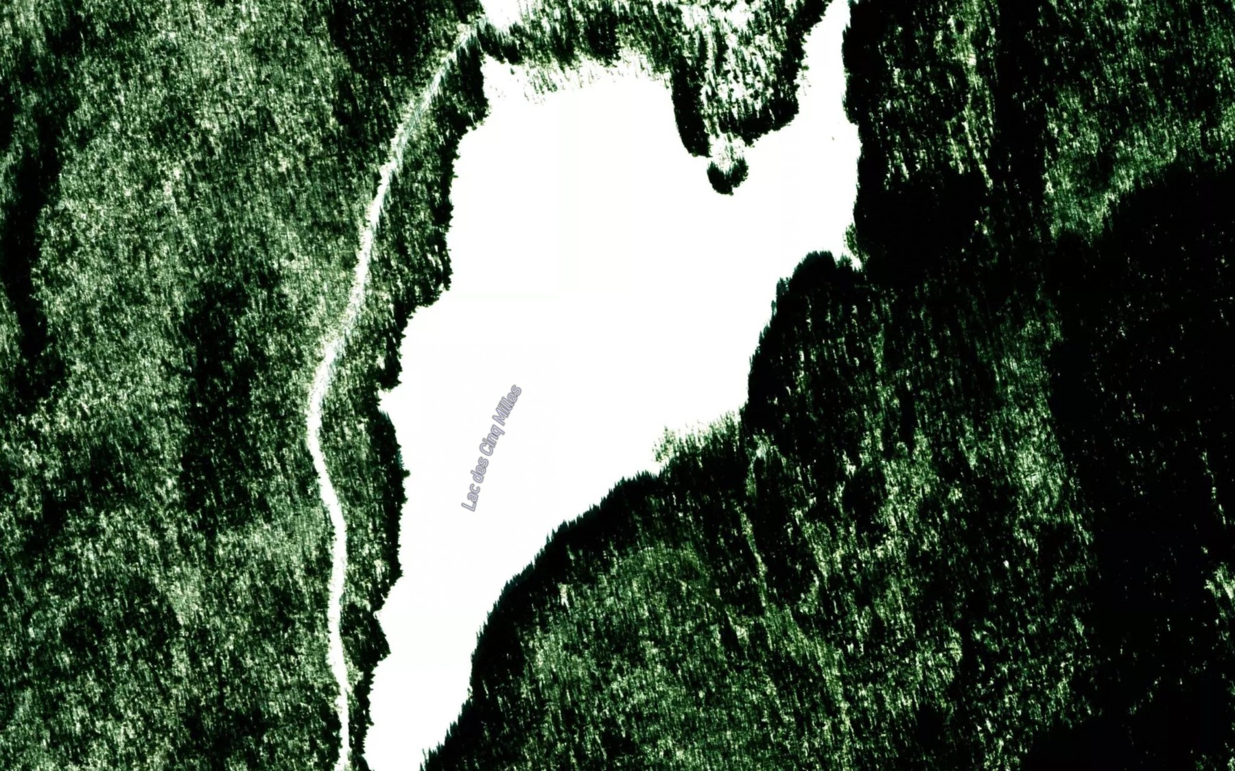 Satellite map of the Lac des Cinq Milles
