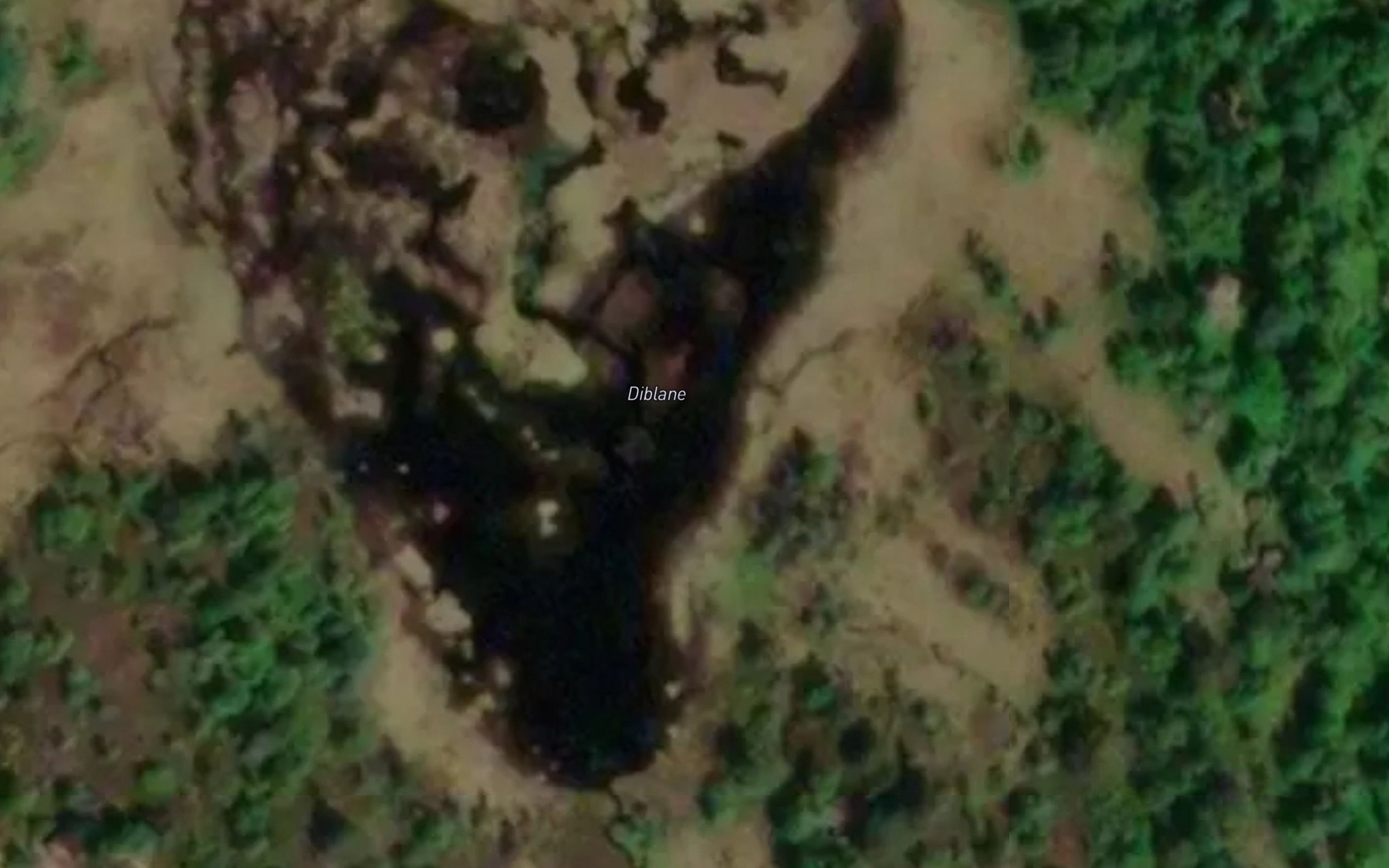 Satellite map of the Diblane